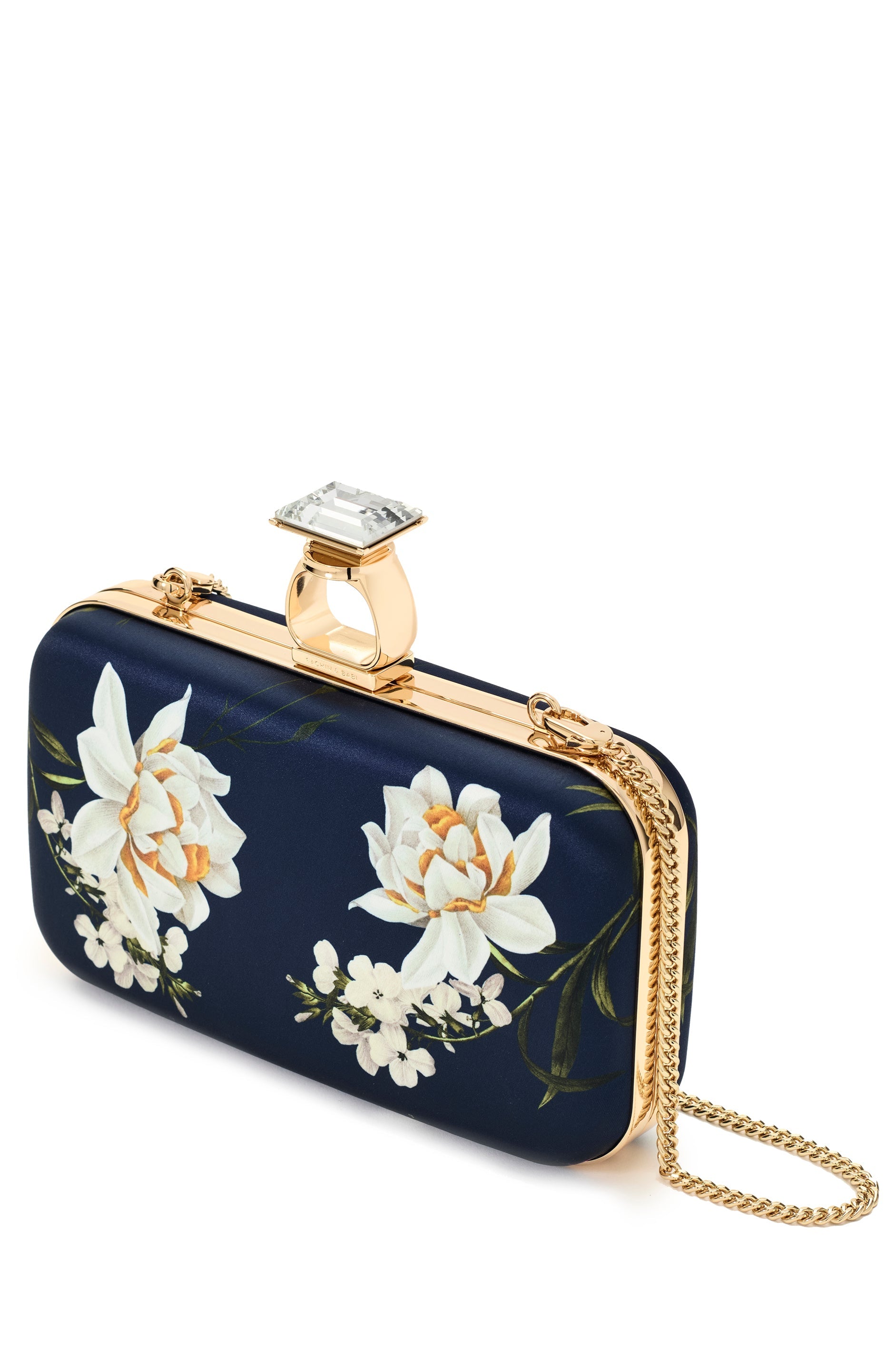 ON THE ROCKS CLUTCH - NAVY NARCISSUS