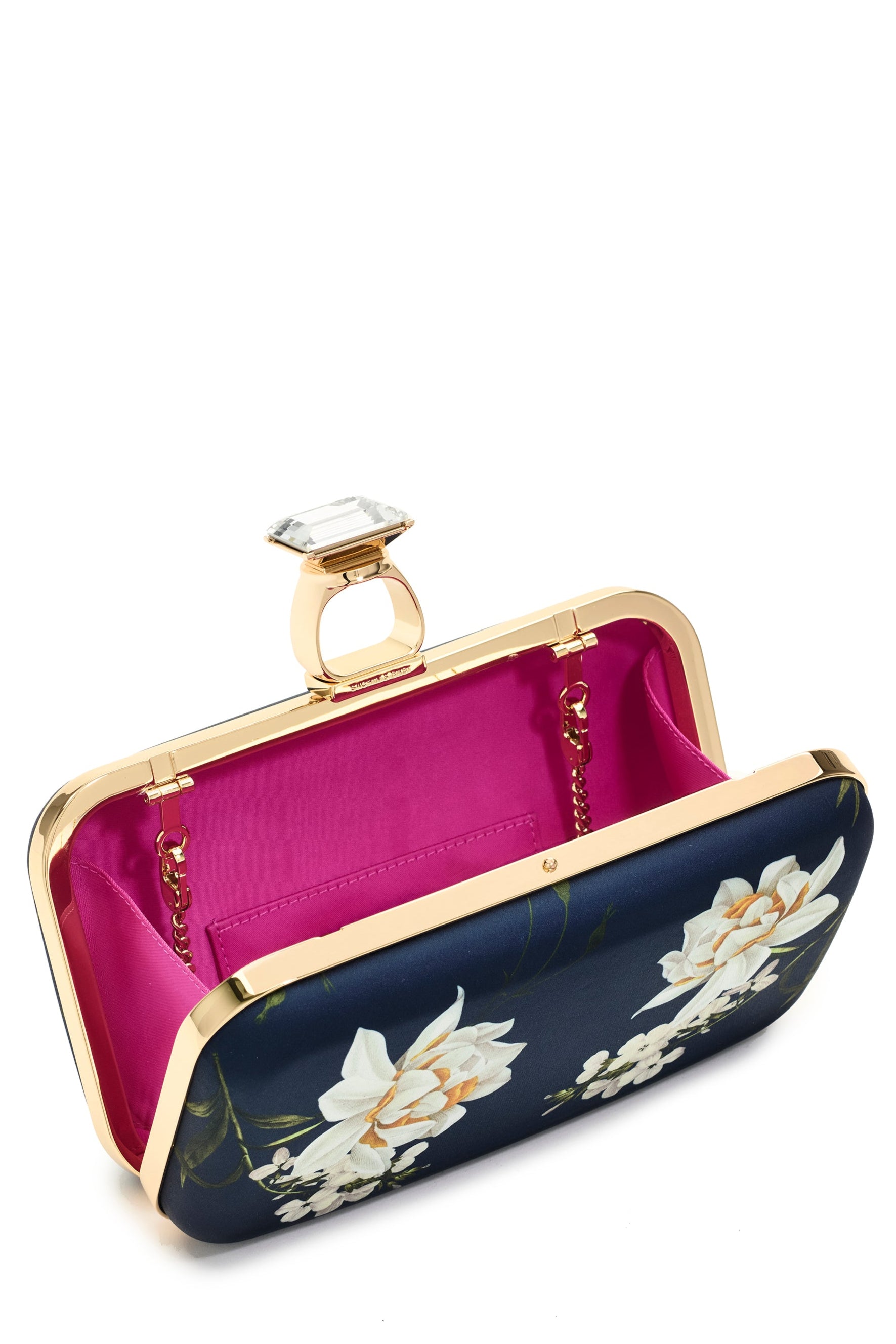 ON THE ROCKS CLUTCH - NAVY NARCISSUS