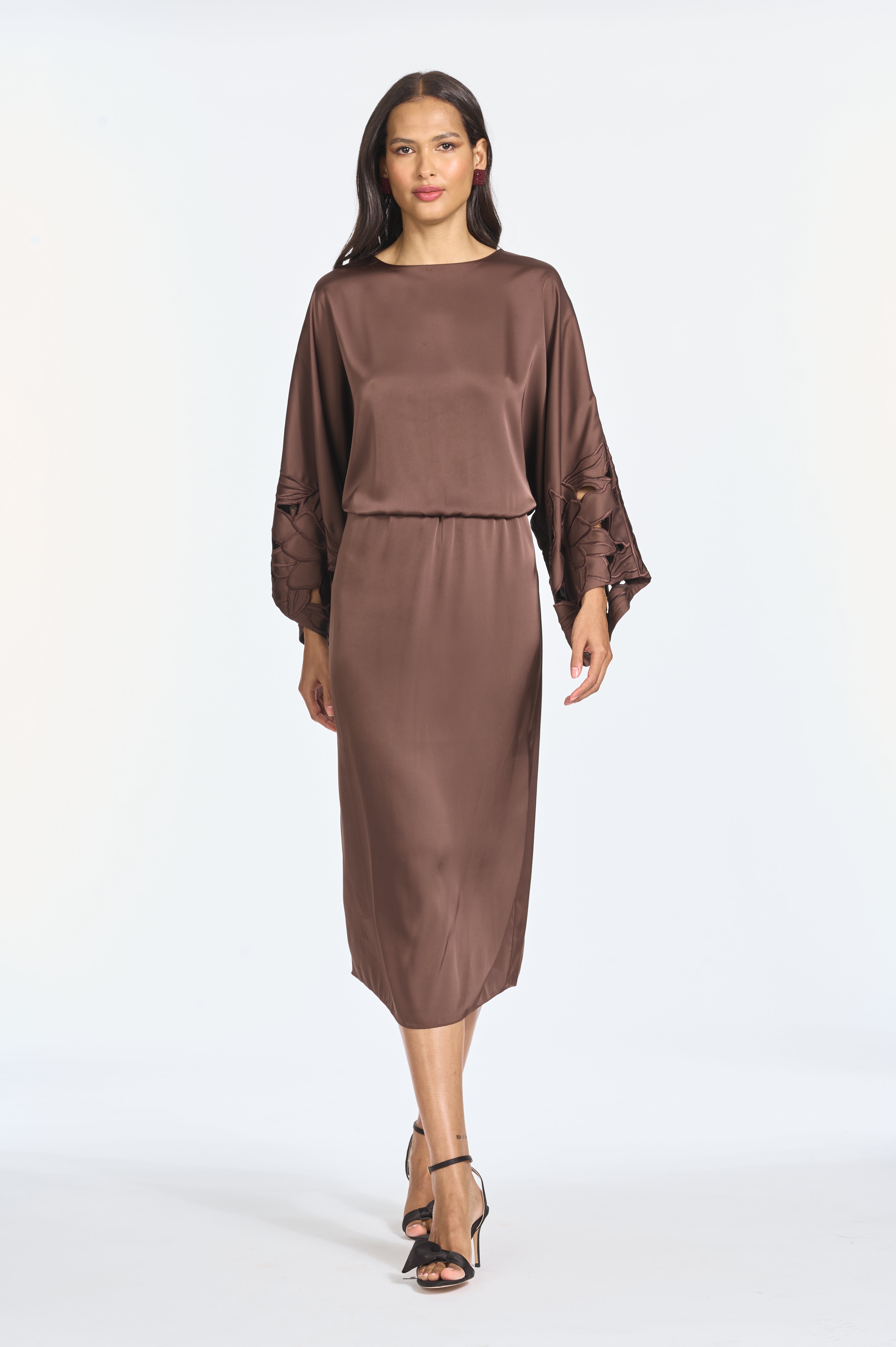 KIERA DRESS - GANACHE