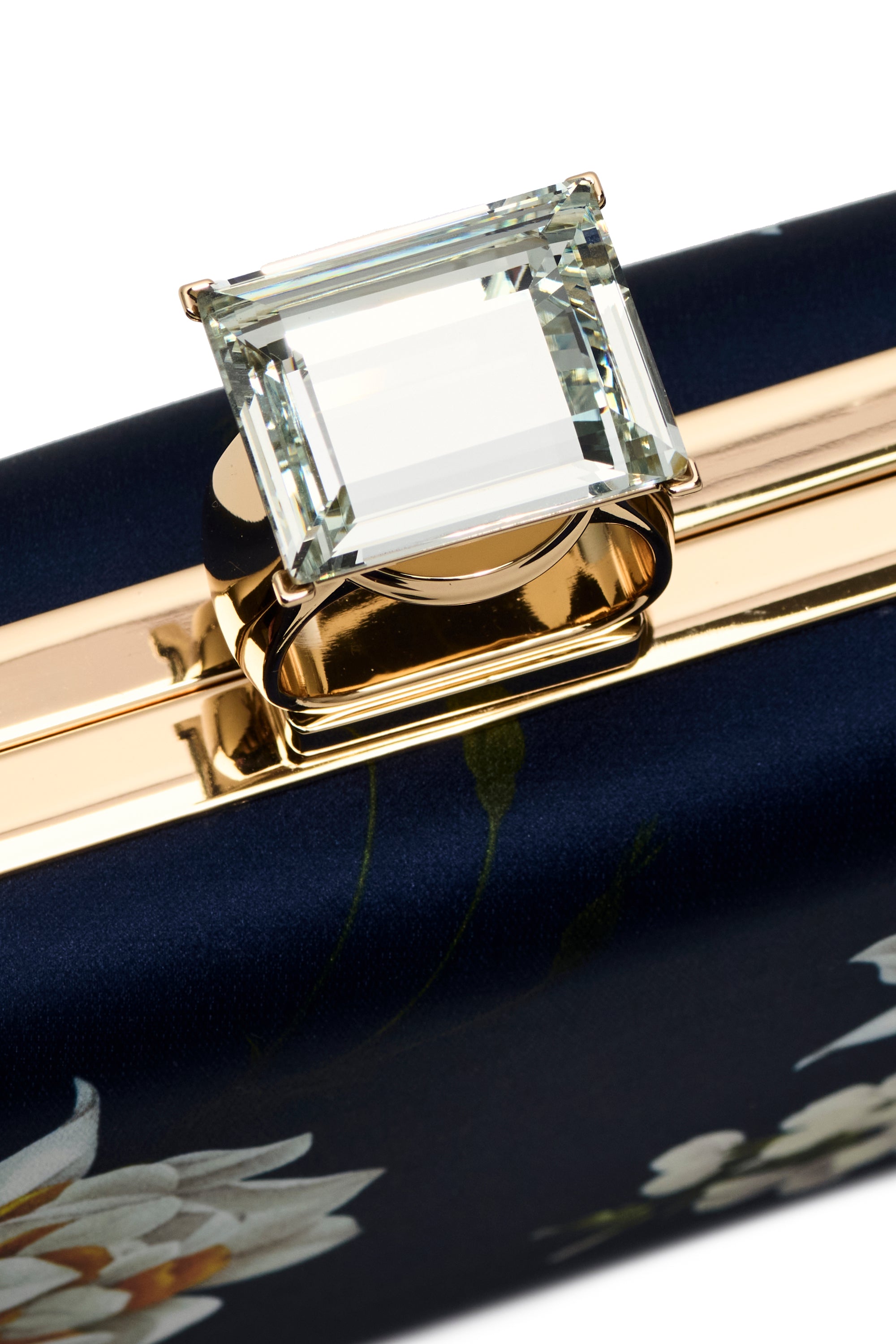 ON THE ROCKS CLUTCH - NAVY NARCISSUS