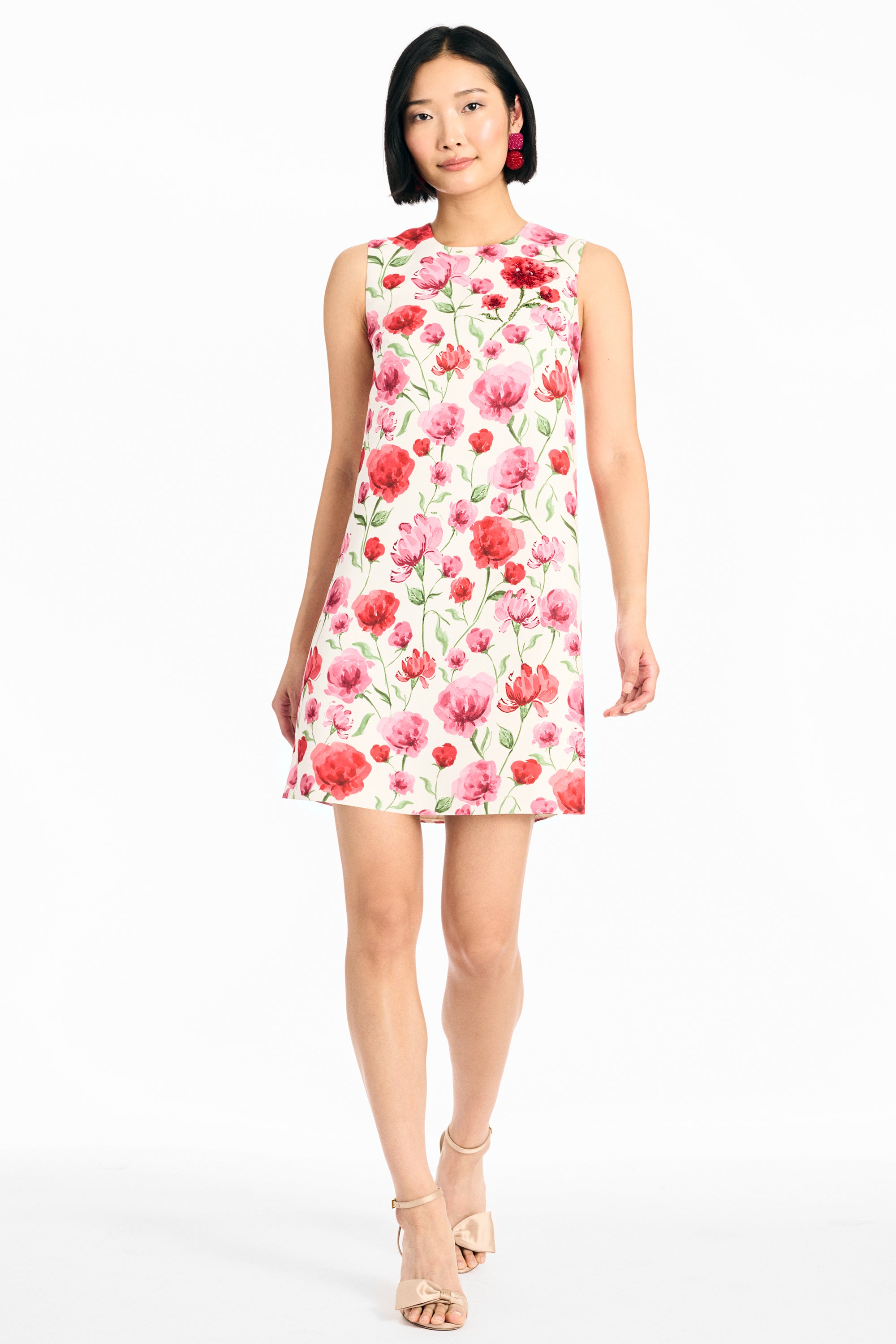 UMA DRESS - WATERCOLOR POPPIES