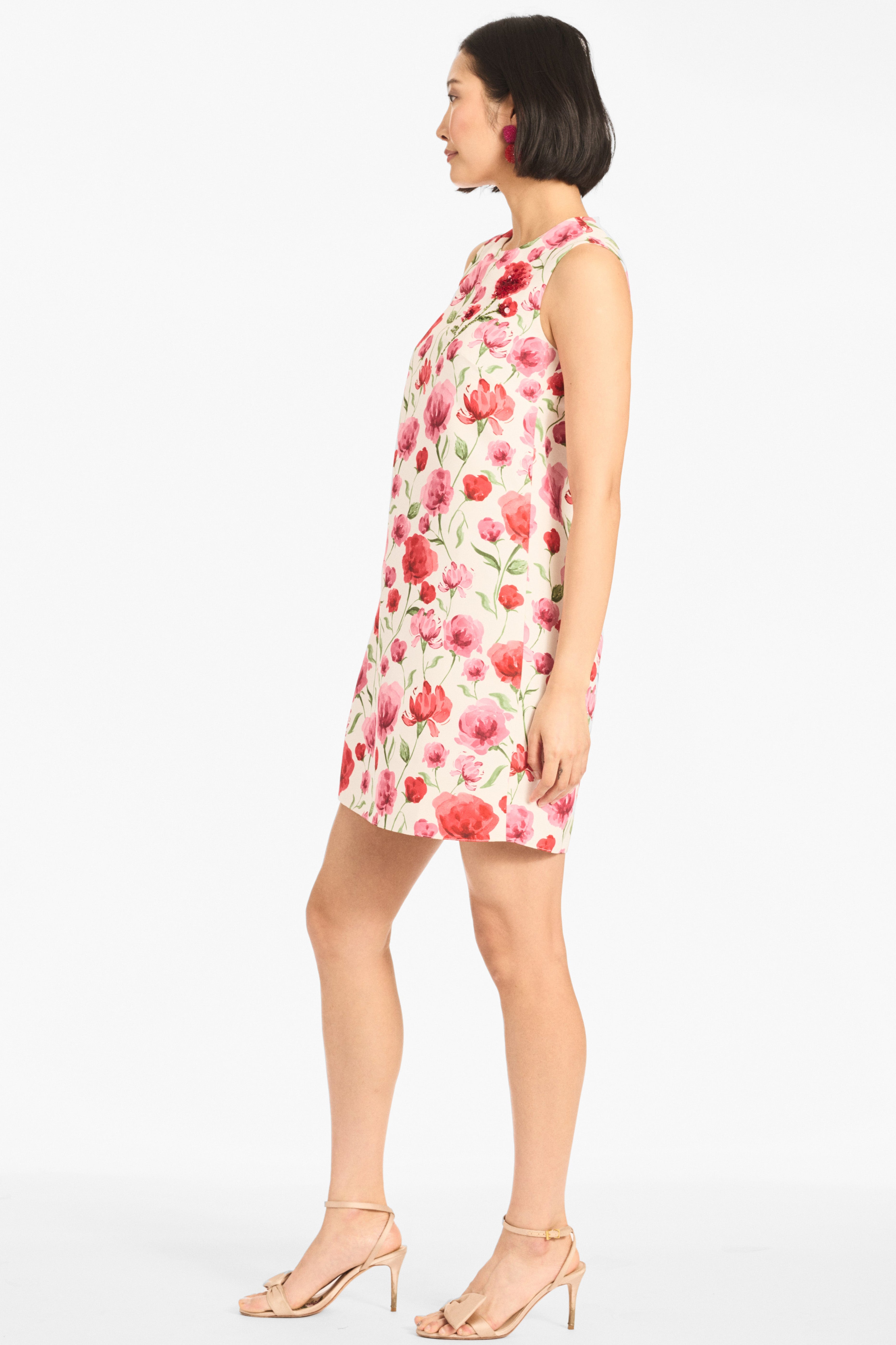 UMA DRESS - WATERCOLOR POPPIES