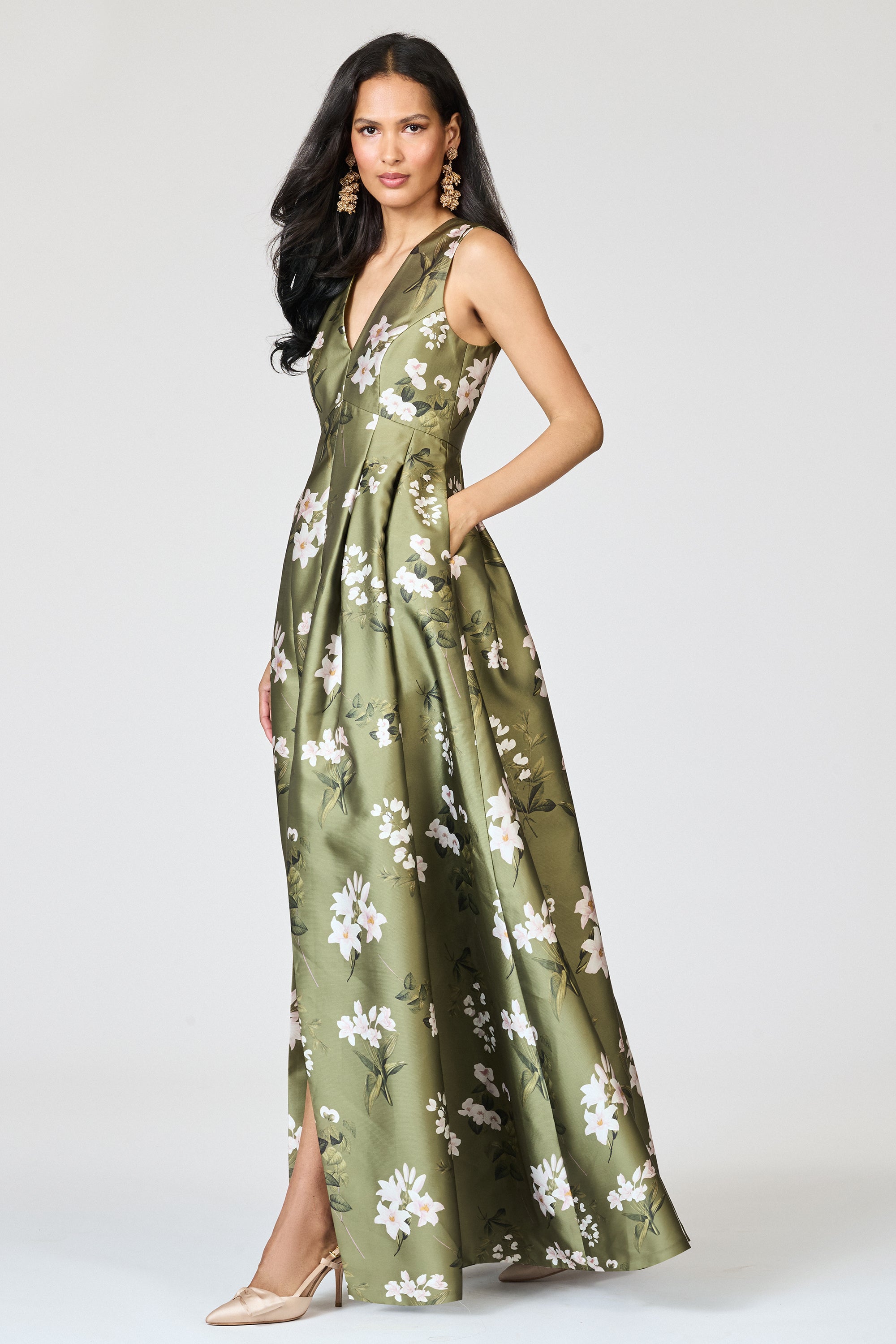 BROOKE GOWN - MOSS FORMOSA