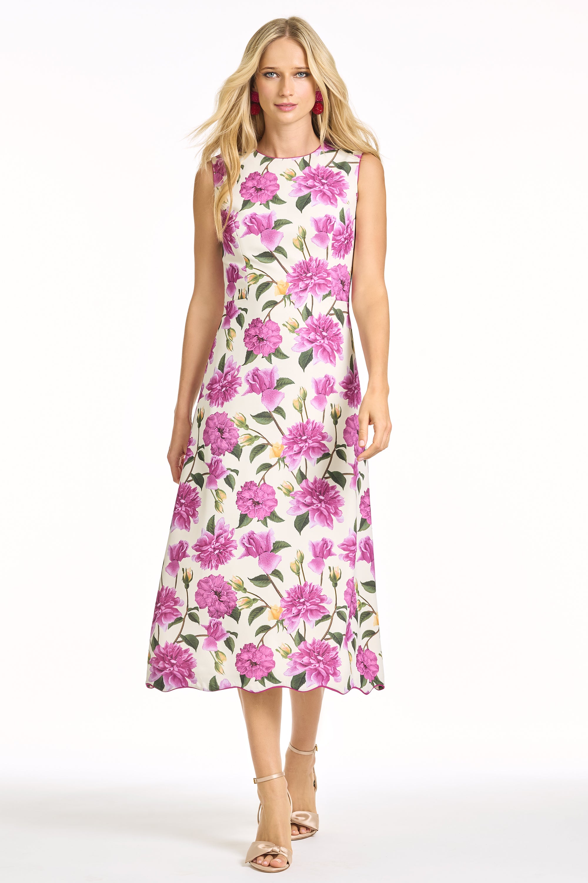 DEVON DRESS - AZALEA PINK PEONY