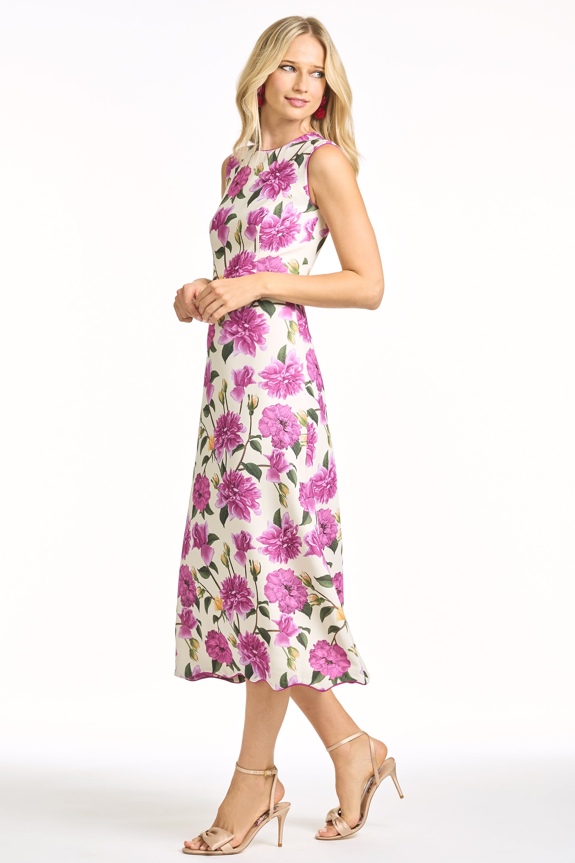 DEVON DRESS - AZALEA PINK PEONY