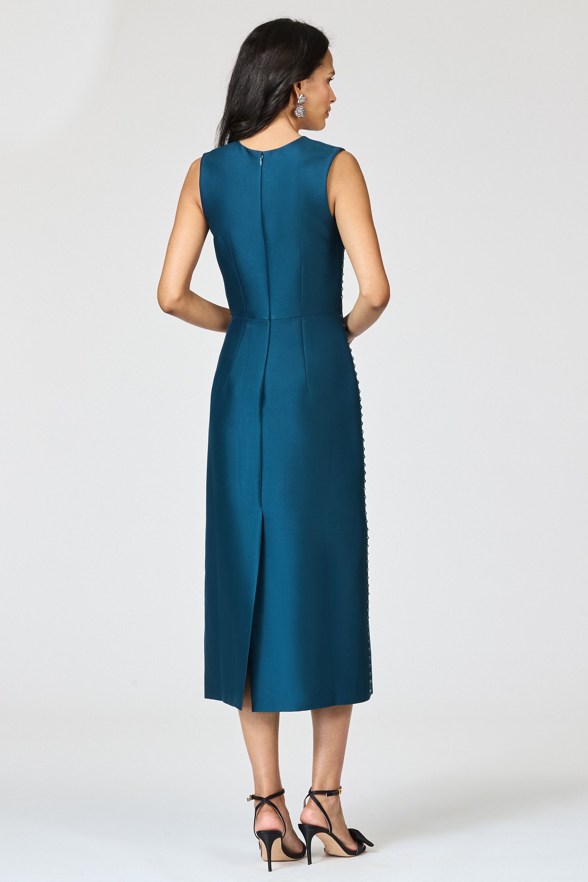 ALBA DRESS - BOTTLE GREEN