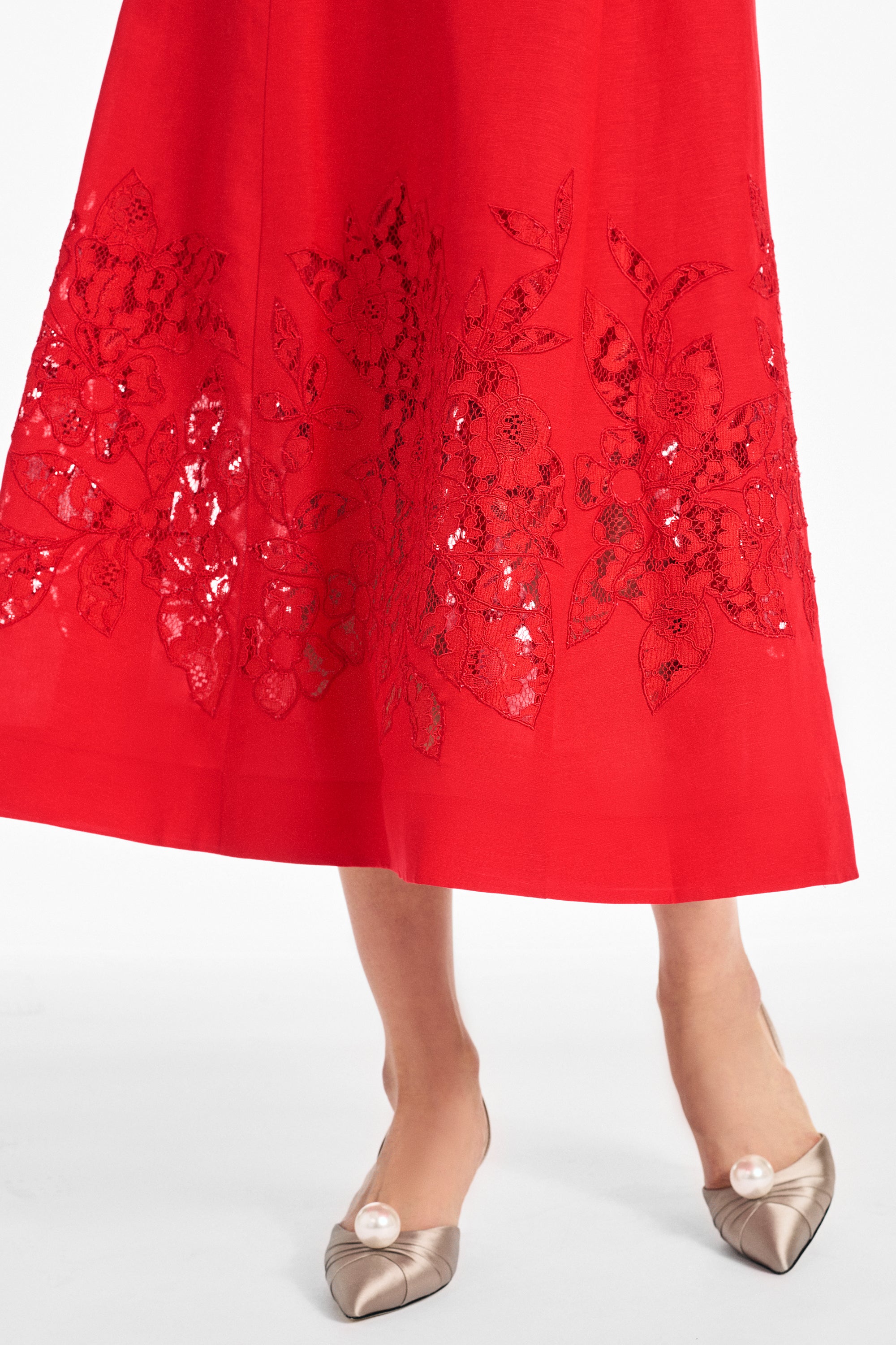 BRITTANY DRESS - CHERRY