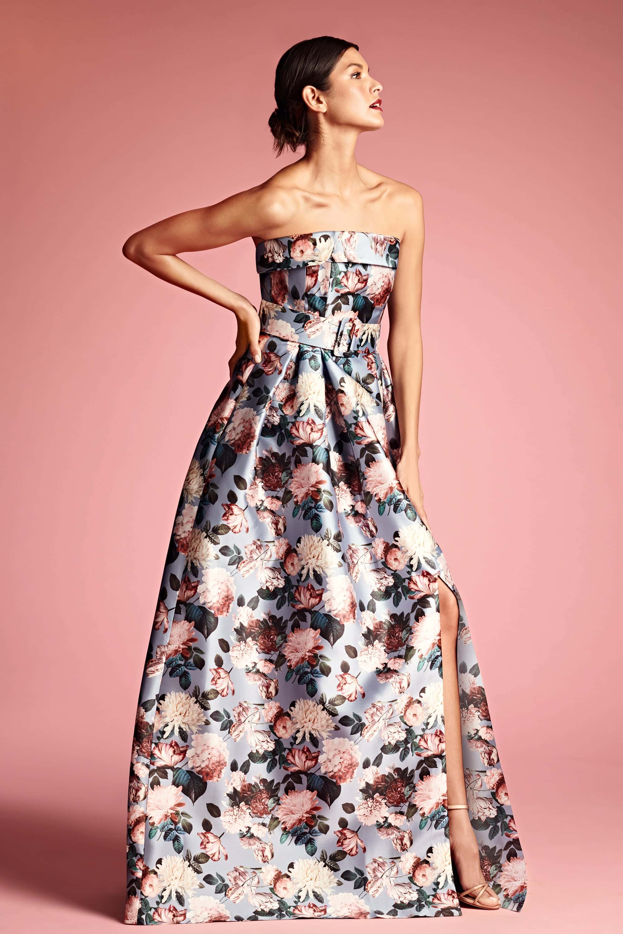 Brielle Gown - Ice Blue Garden - Final Sale