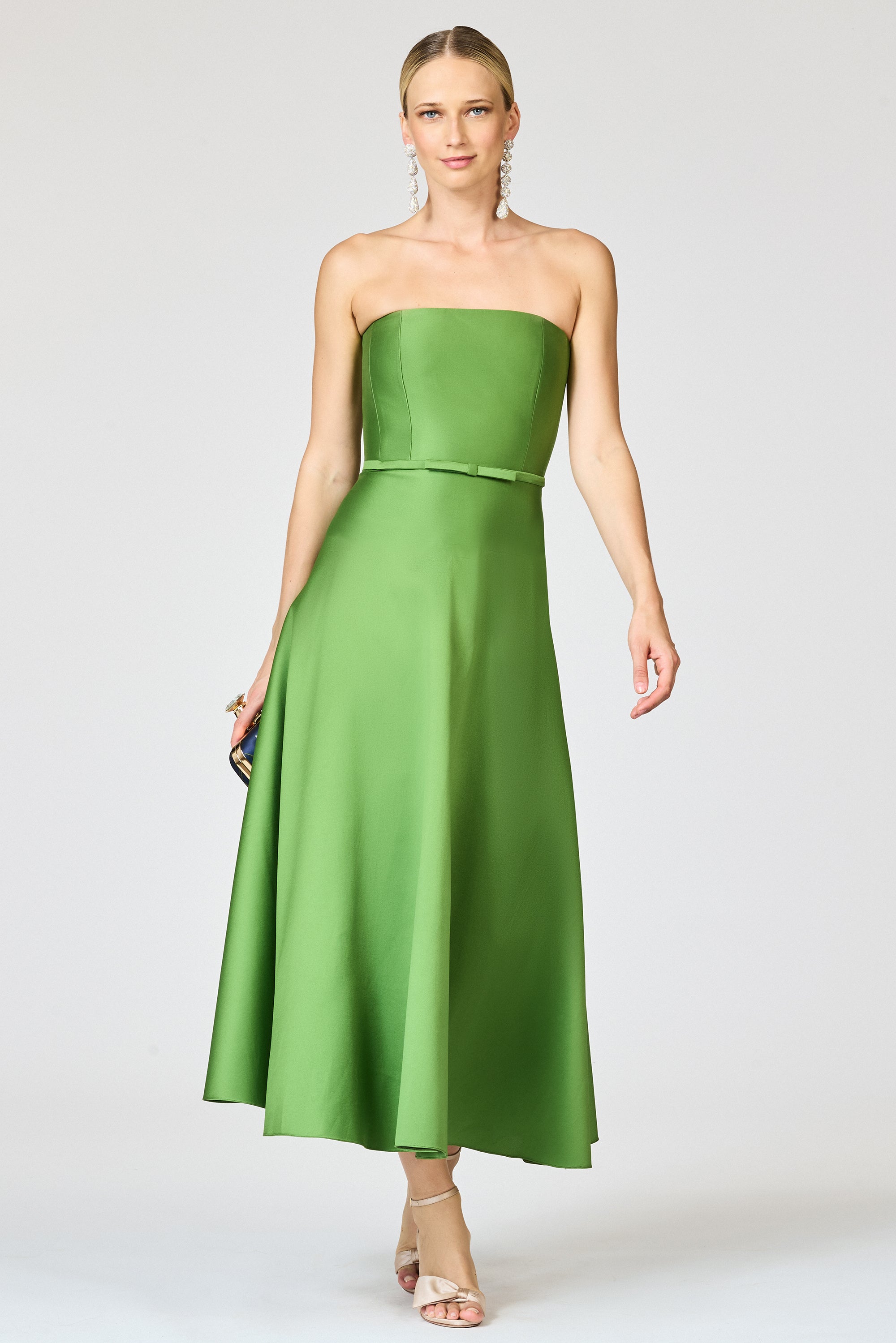 DARIAN DRESS - GREEN GARNET