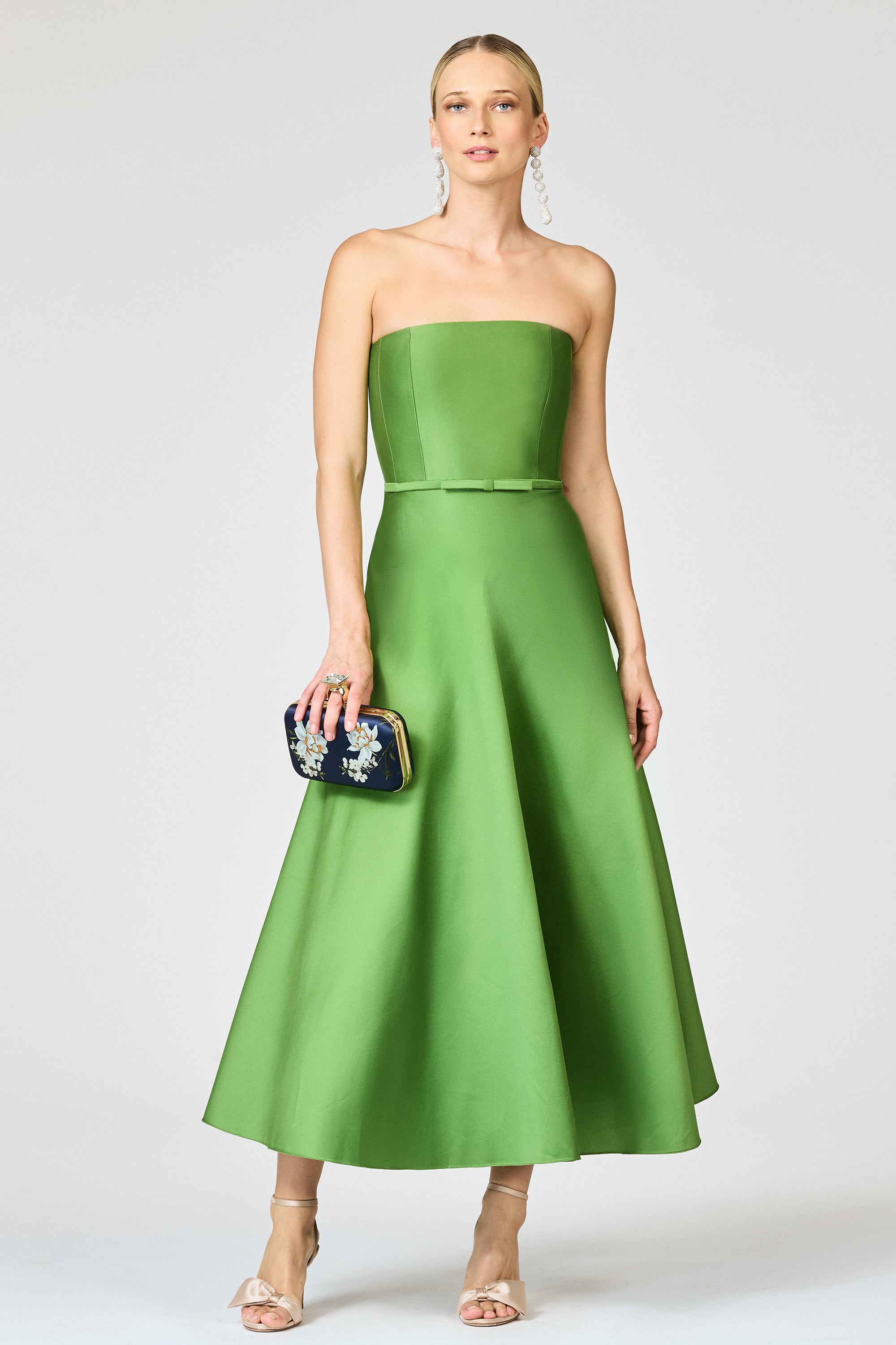 DARIAN DRESS - GREEN GARNET