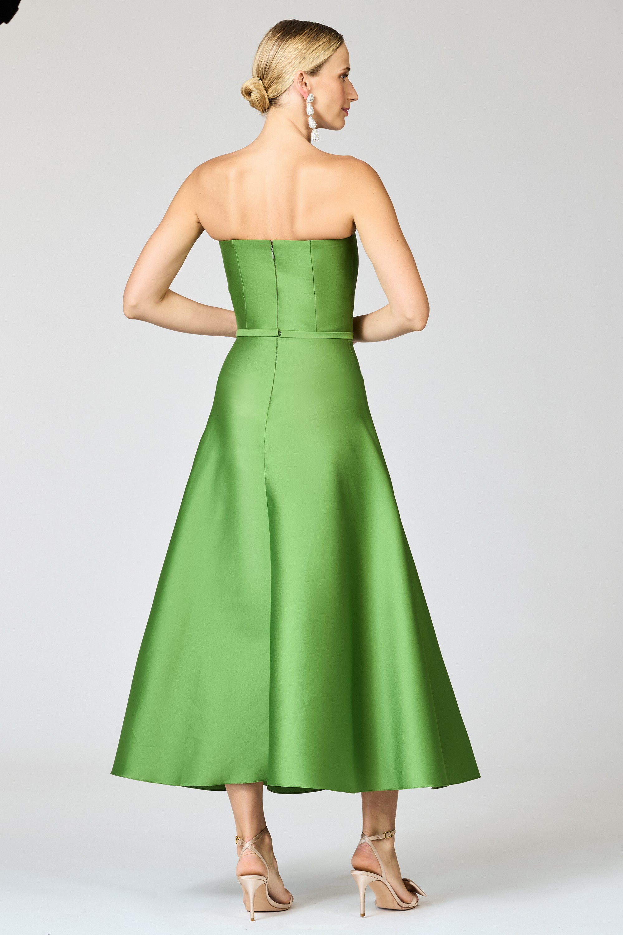 DARIAN DRESS - GREEN GARNET