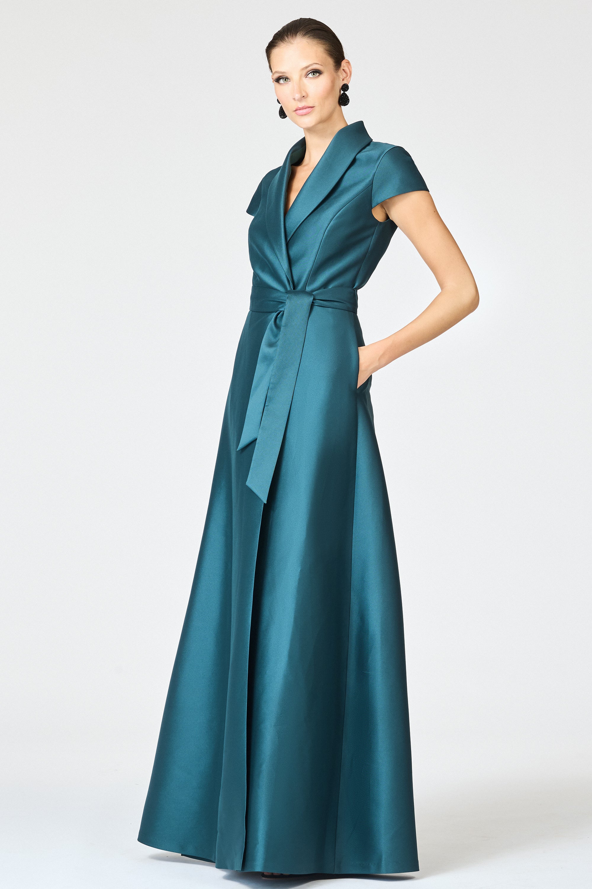 ETIENNE GOWN - FOREST GREEN