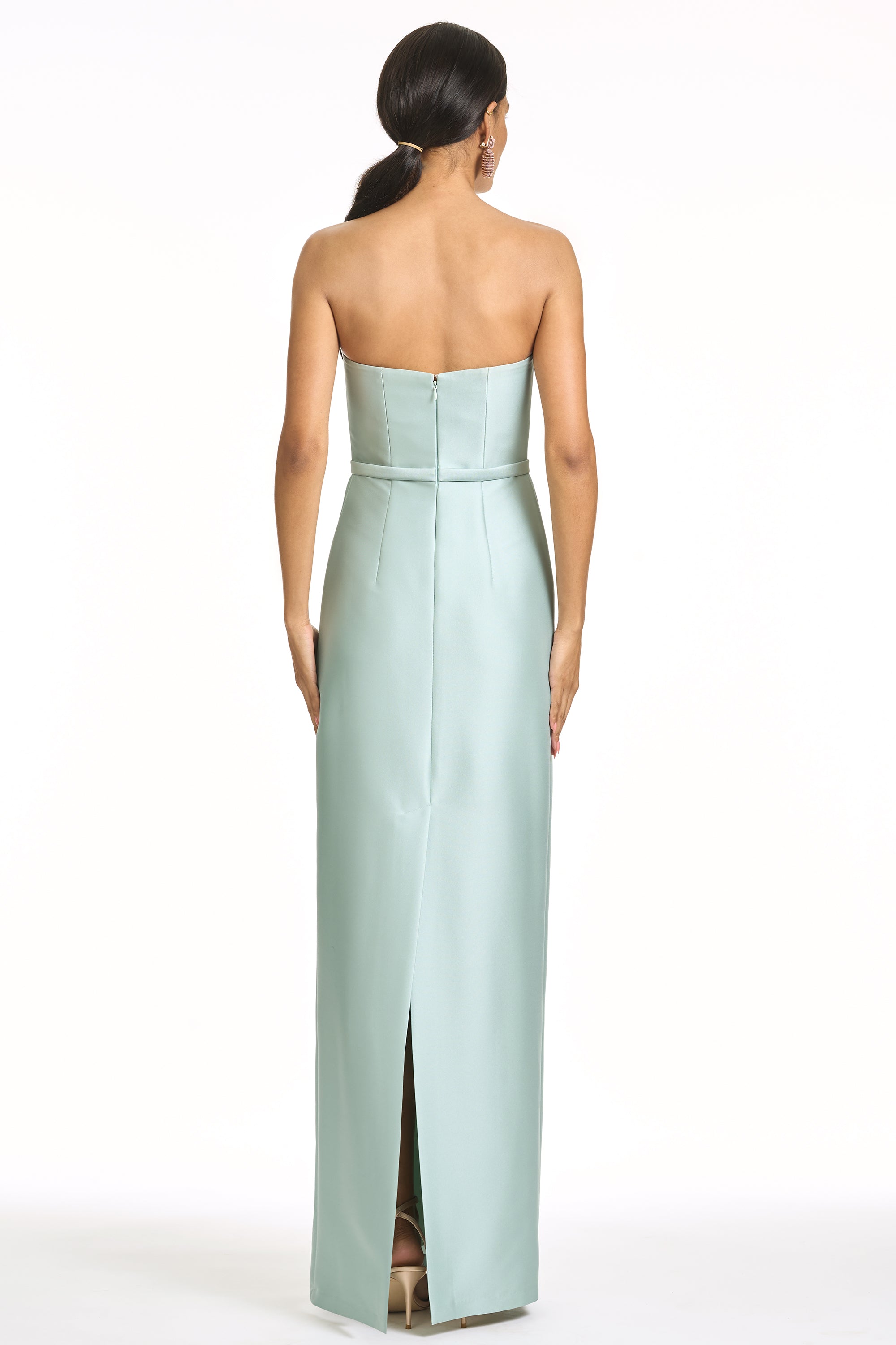 EMBELLISHED SOPHIA GOWN - CELADON FLORAL