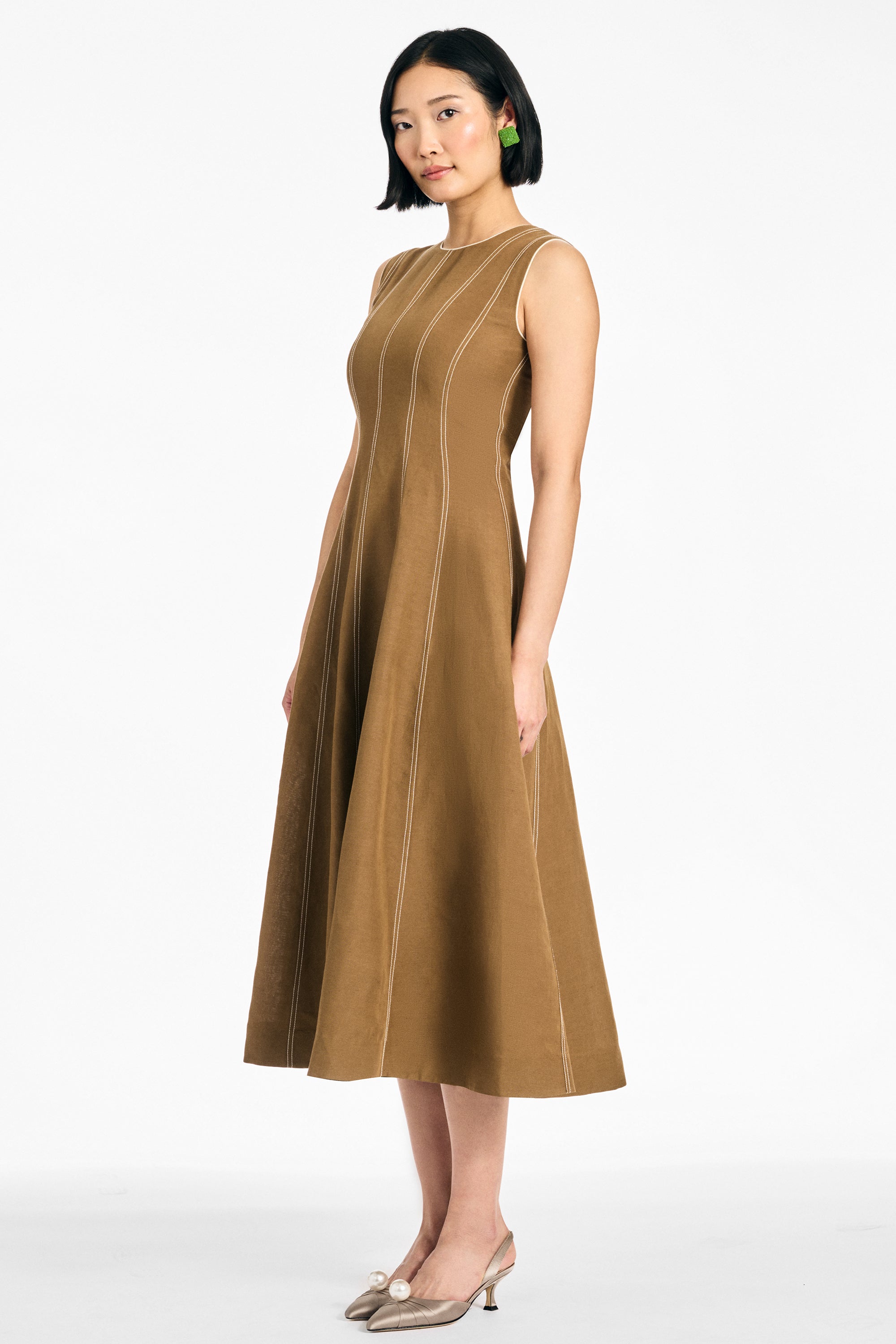 Mariposa dress toffee