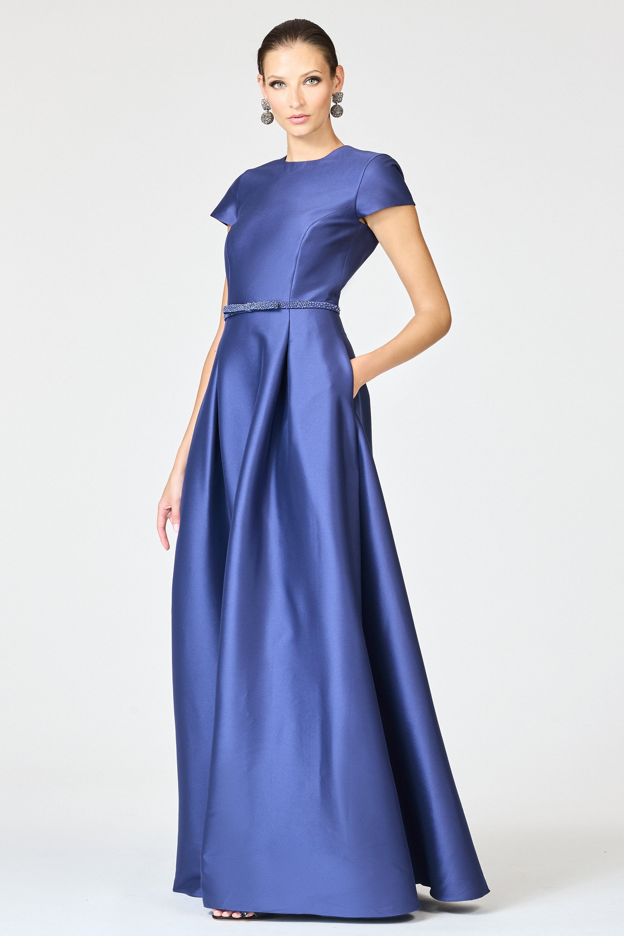 BLYTHE GOWN - WASHED INDIGO