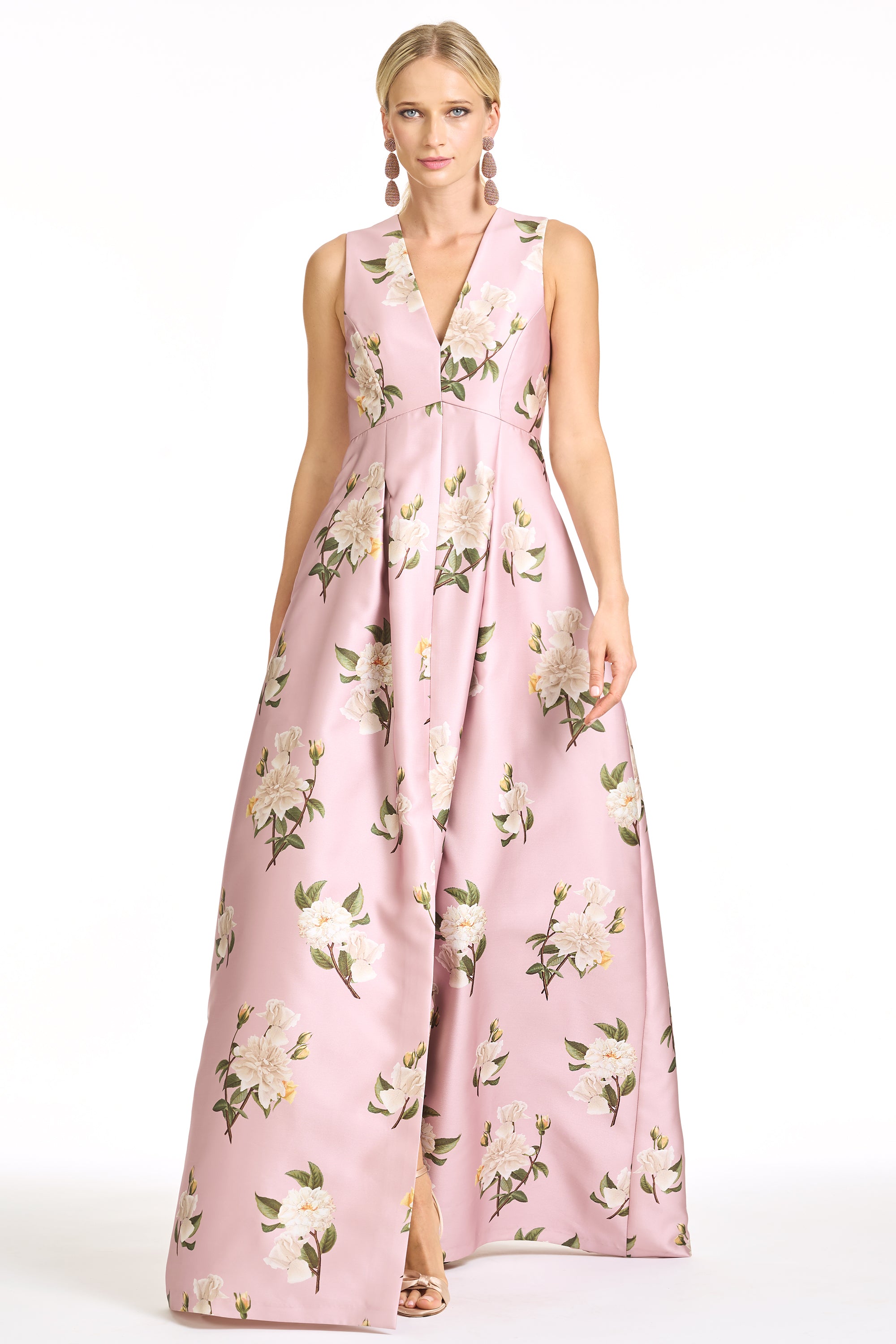 BROOKLYNNE GOWN - ROSE QUARTZ TEA ROSES