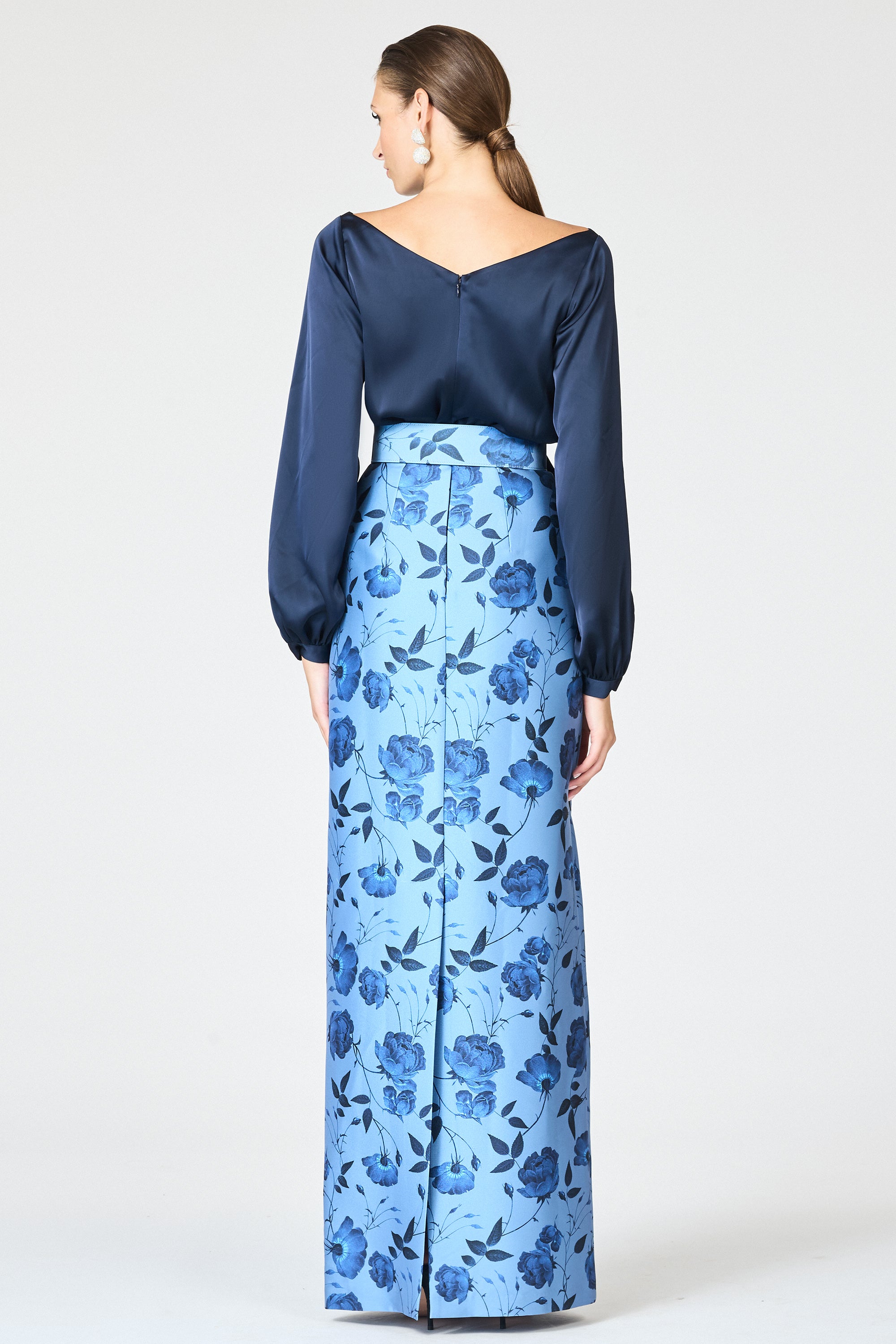 ASTOR GOWN - WILD STEEL ROSES