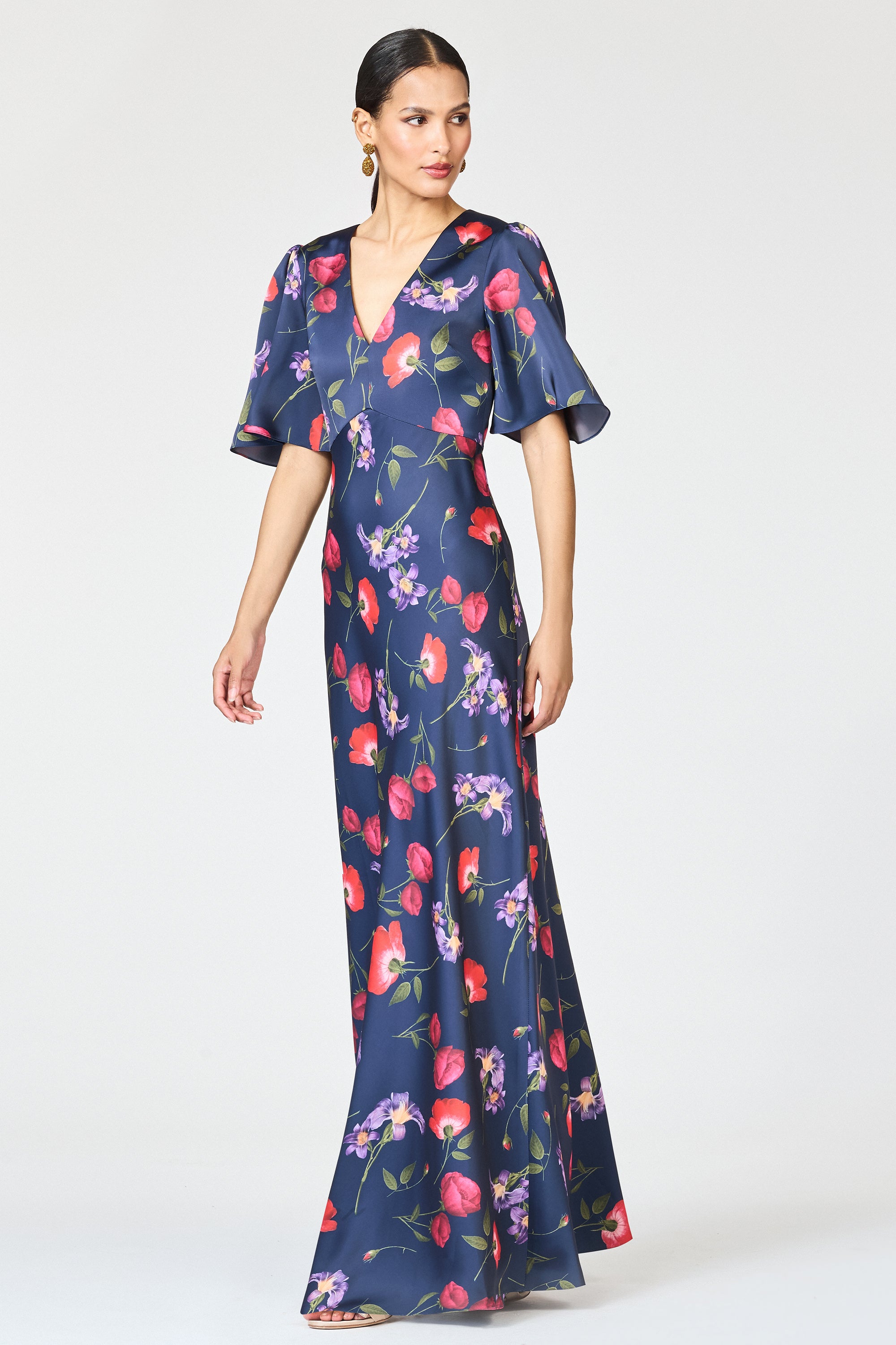 MAE GOWN - MIDNIGHT JARDIN
