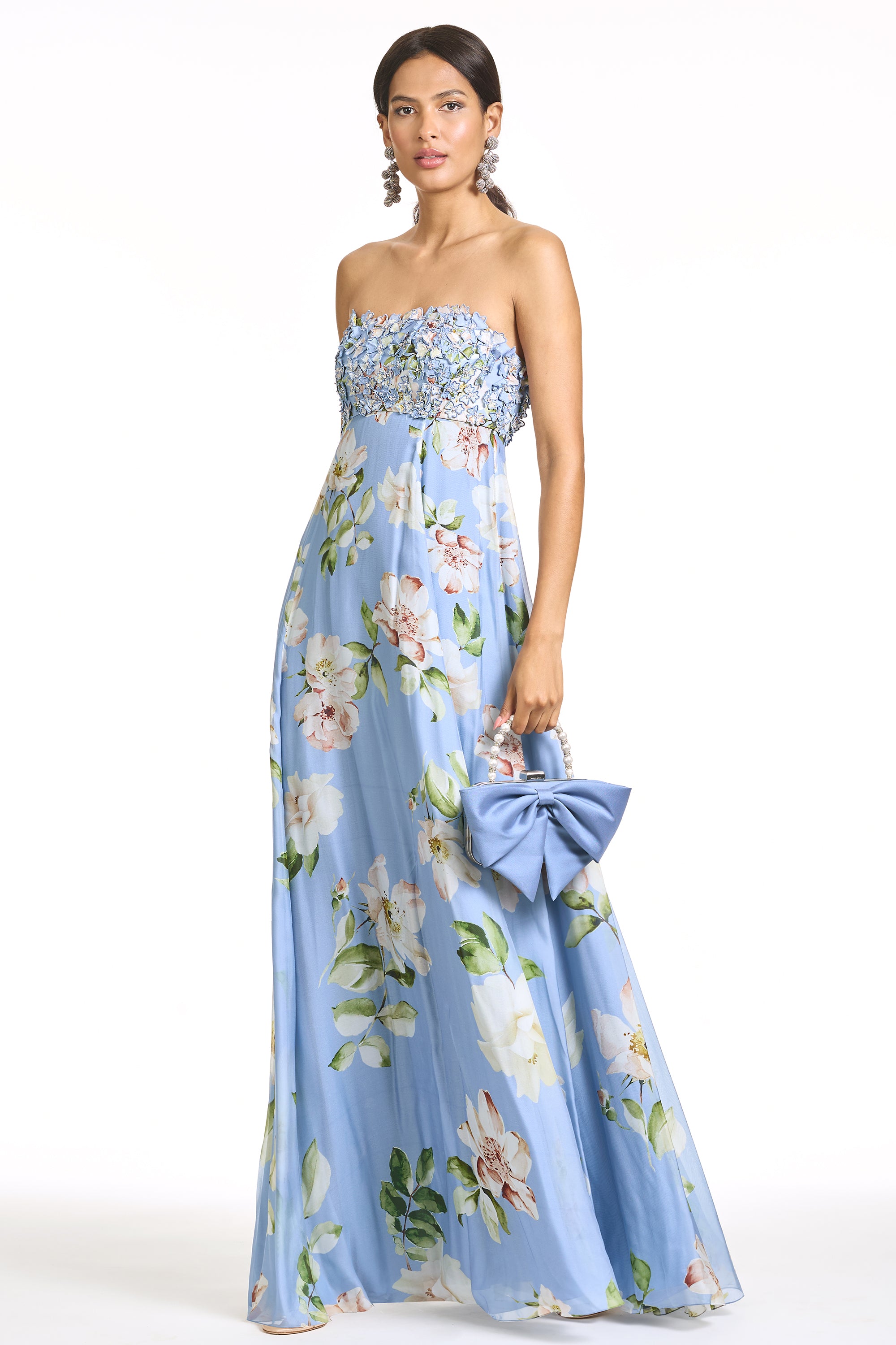 EMBROIDERED AMES GOWN - TWILIGHT PETALS