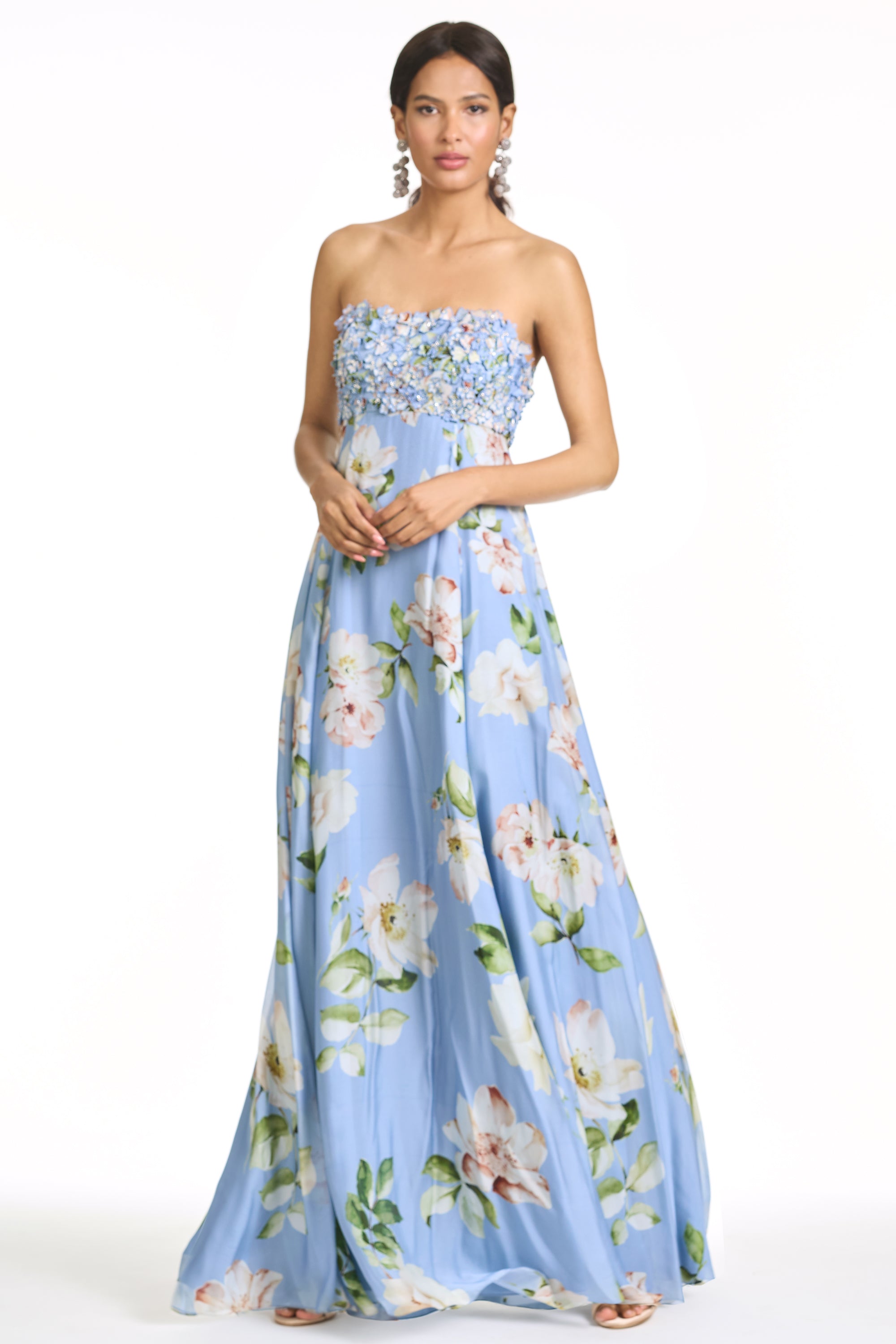 EMBROIDERED AMES GOWN - TWILIGHT PETALS
