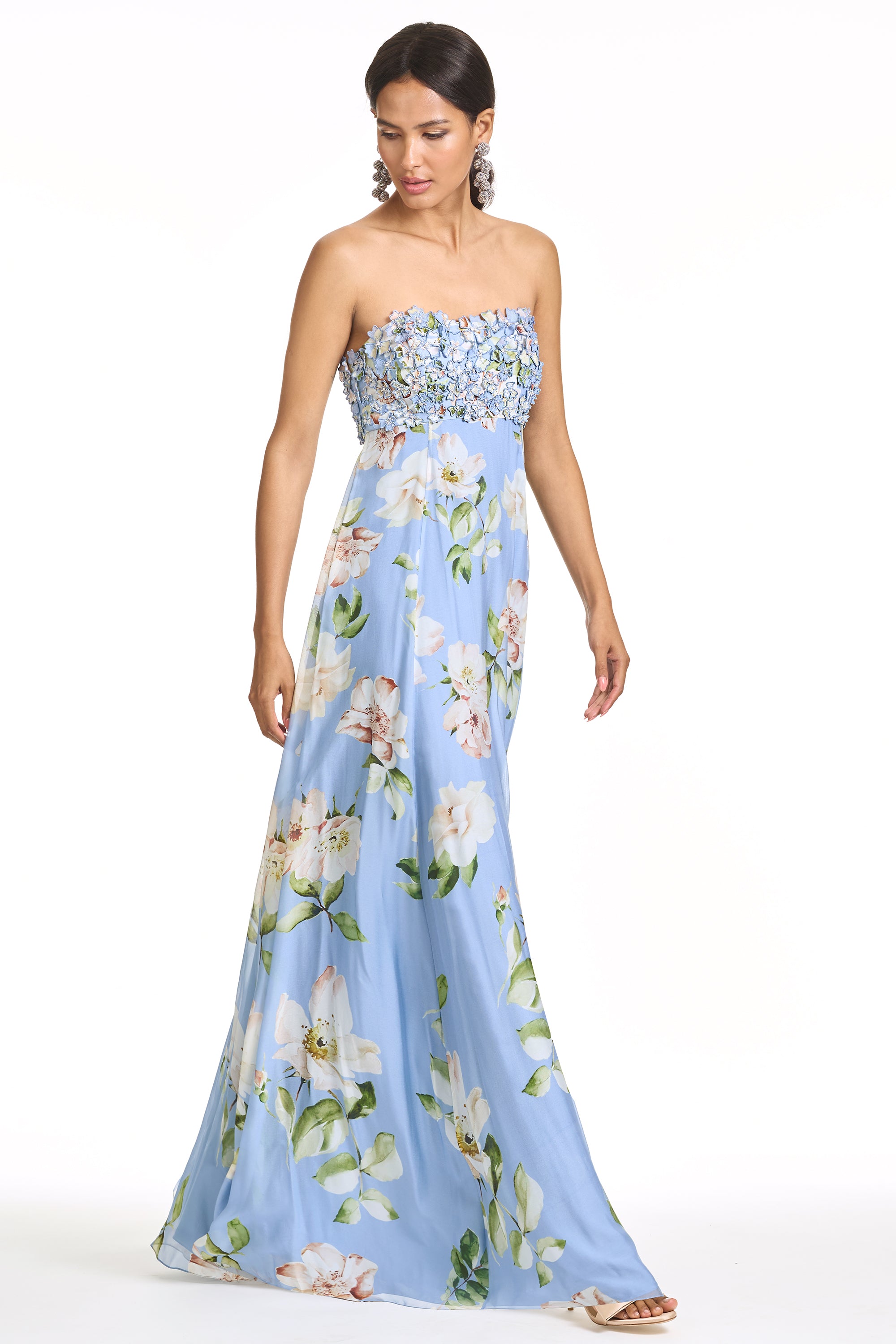 EMBROIDERED AMES GOWN - TWILIGHT PETALS