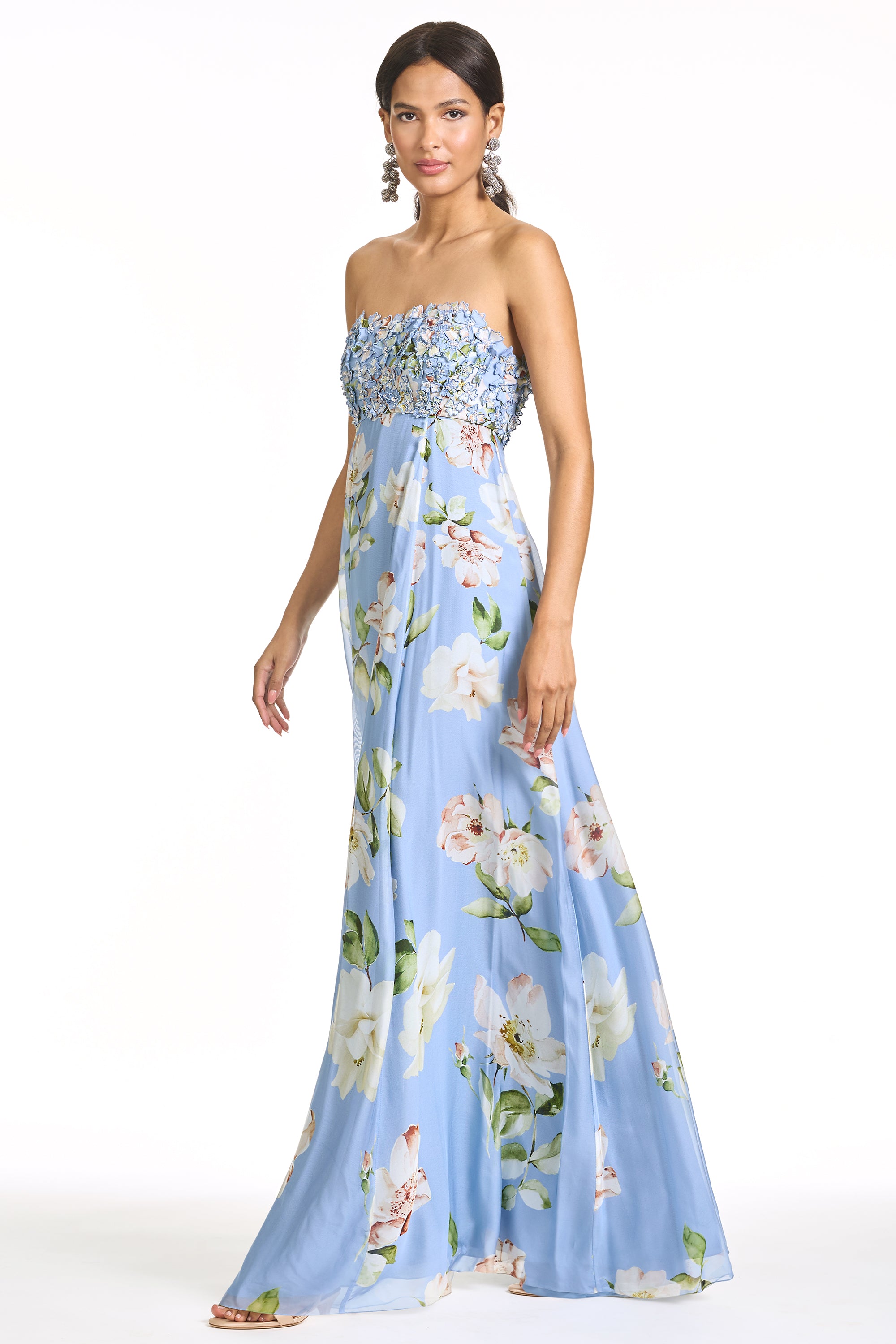 EMBROIDERED AMES GOWN - TWILIGHT PETALS