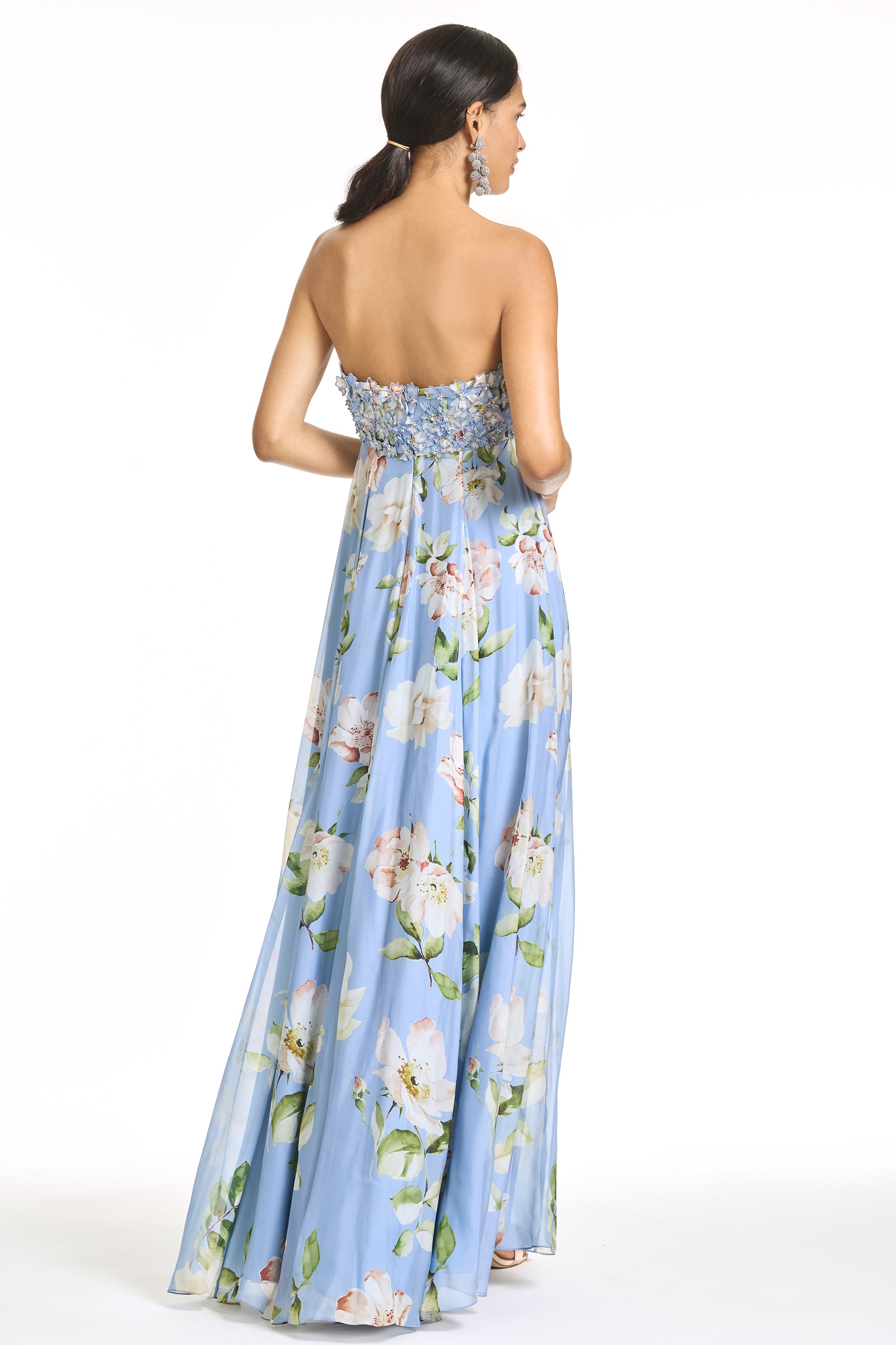 EMBROIDERED AMES GOWN - TWILIGHT PETALS