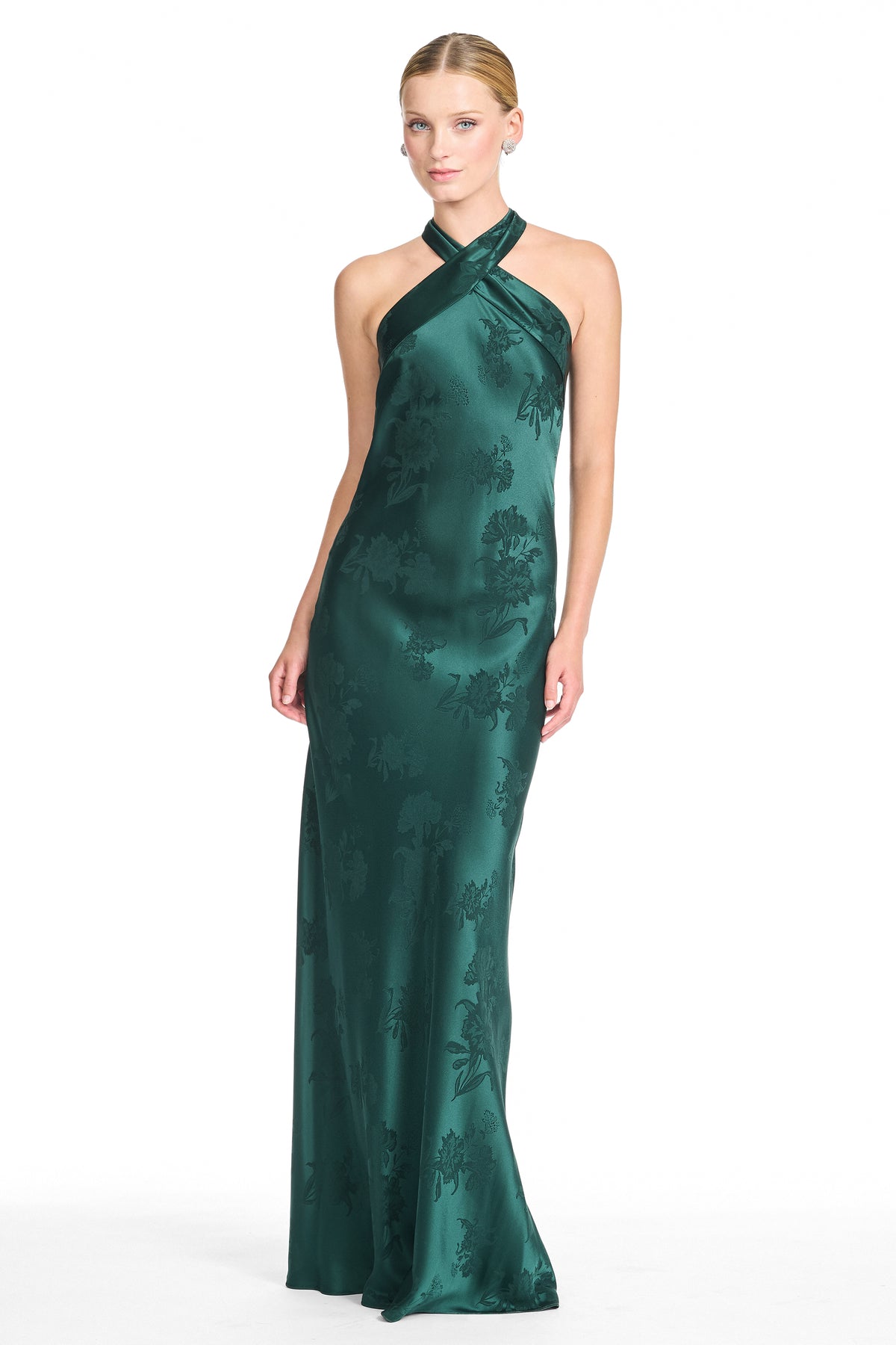 LAURANT GOWN WITH TASSELS - DARK FOREST