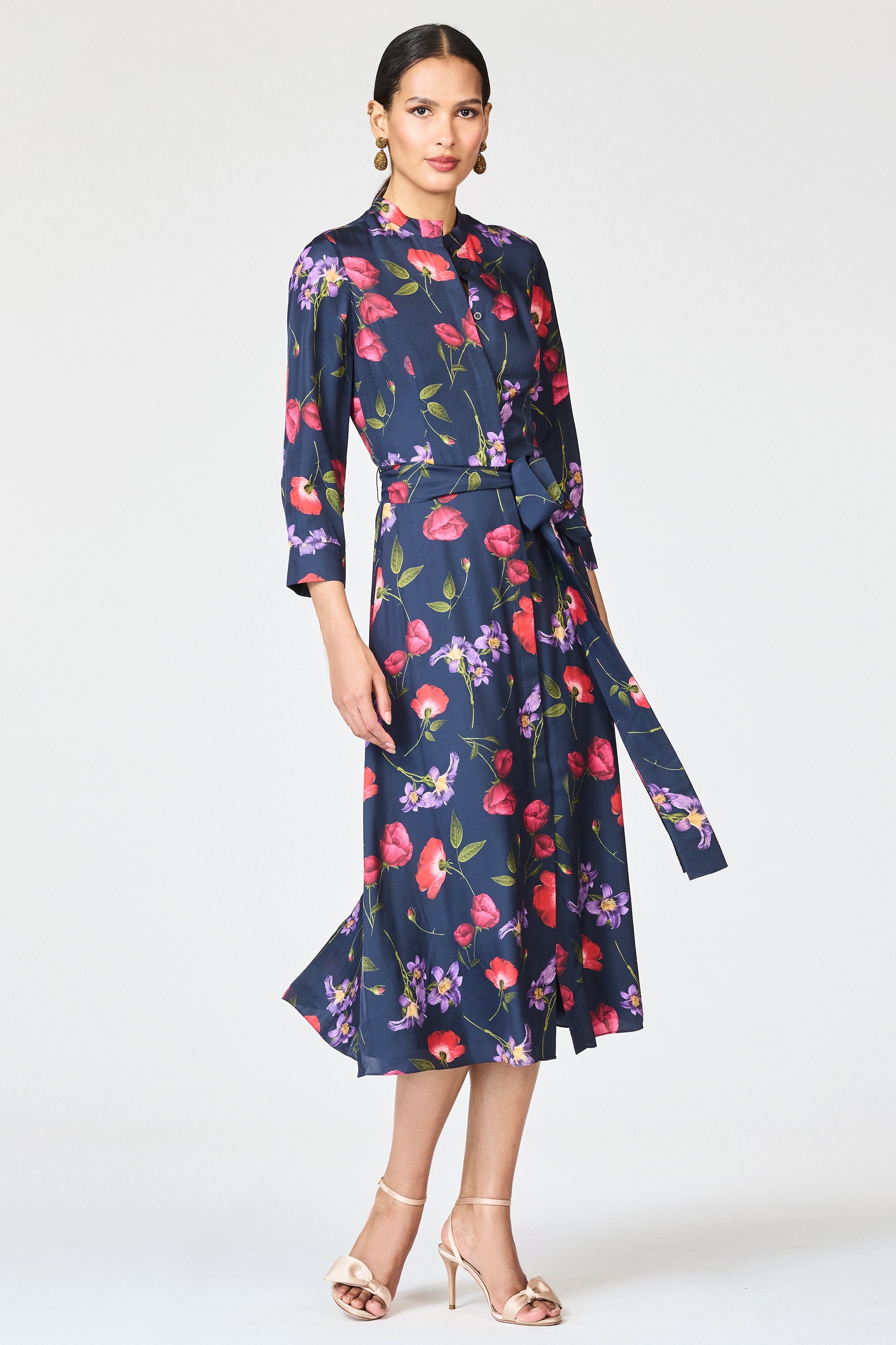 ELIZABETH DRESS - MIDNIGHT JARDIN