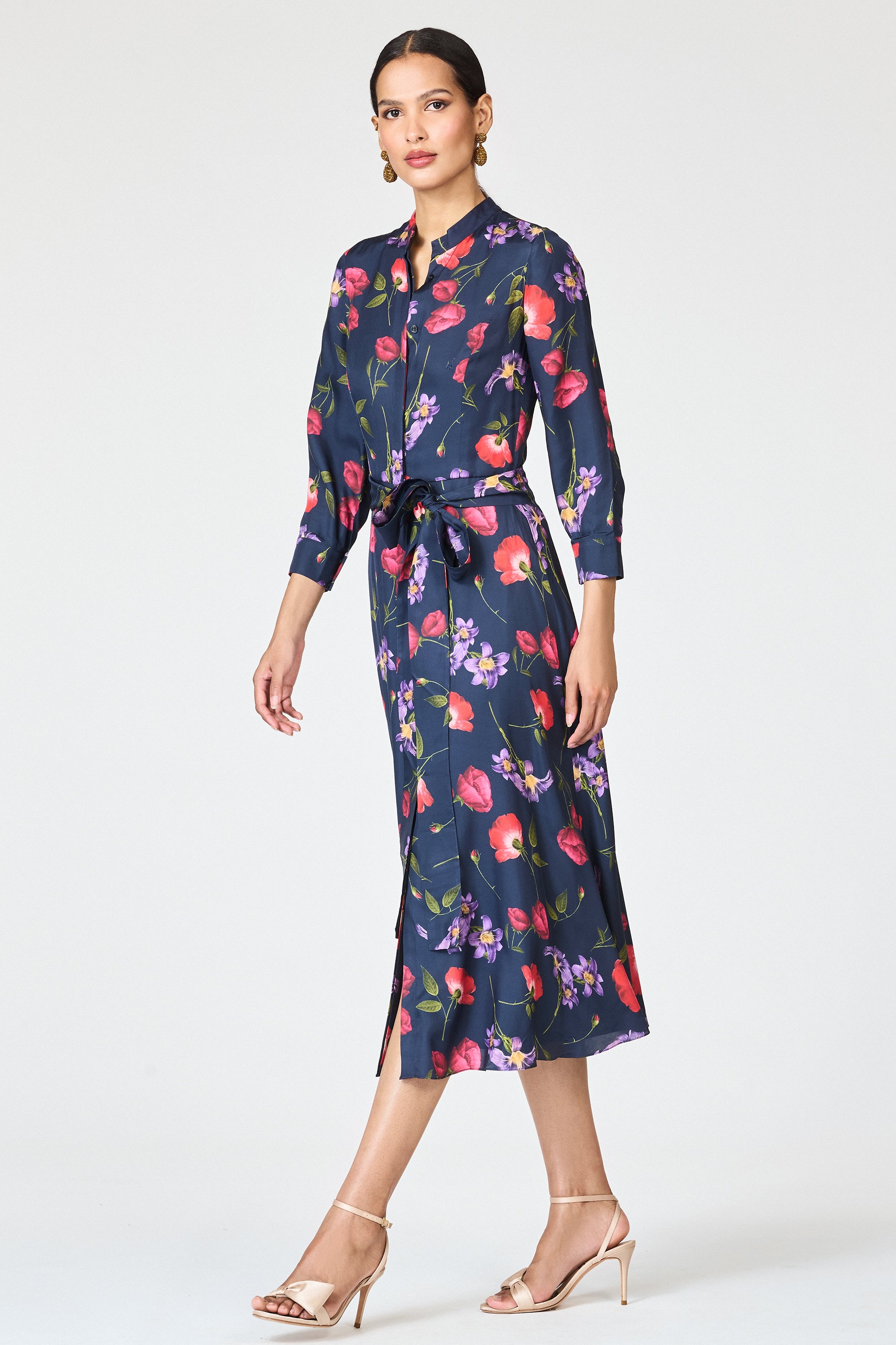 ELIZABETH DRESS - MIDNIGHT JARDIN