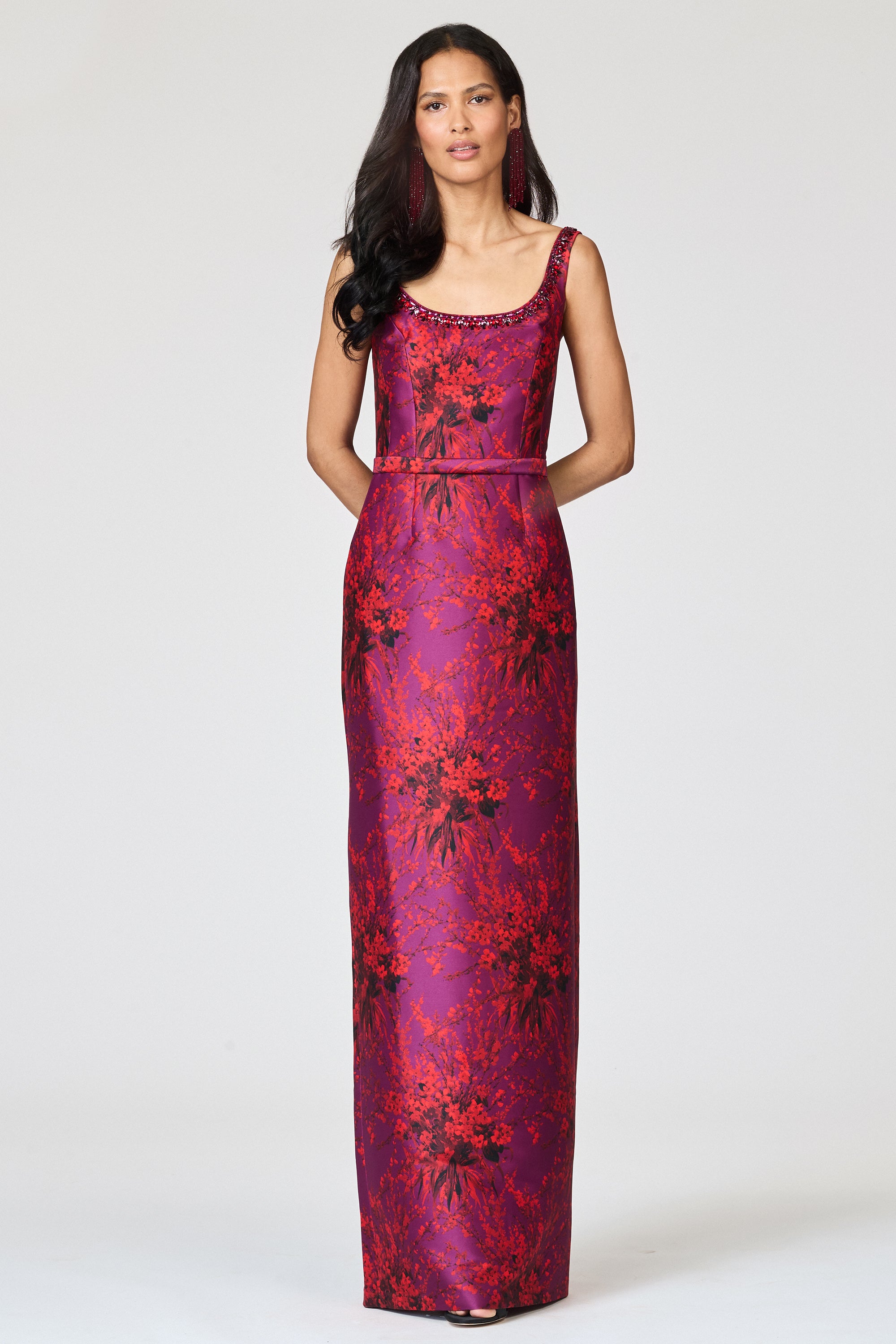 LANA GOWN - RASPBERRY BOUQUET