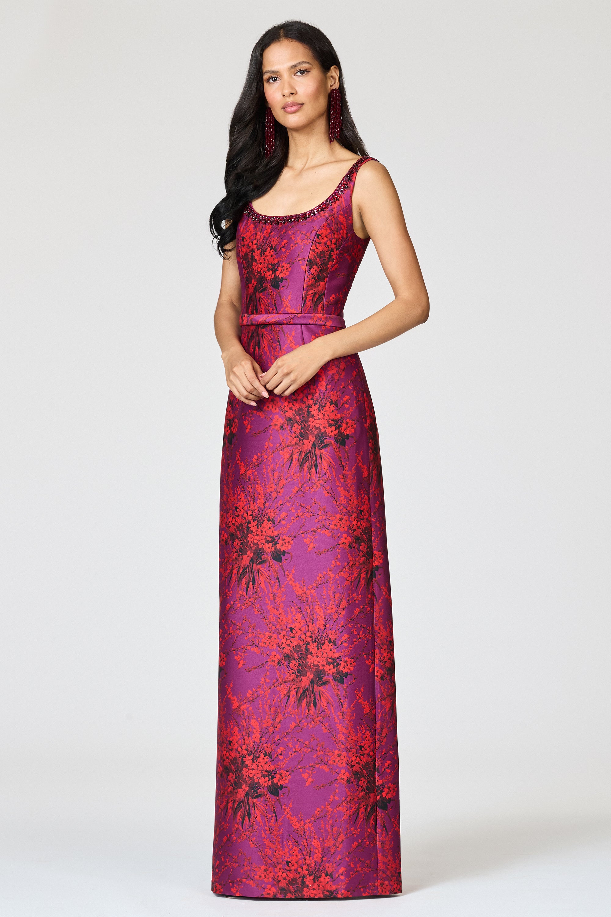 LANA GOWN - RASPBERRY BOUQUET