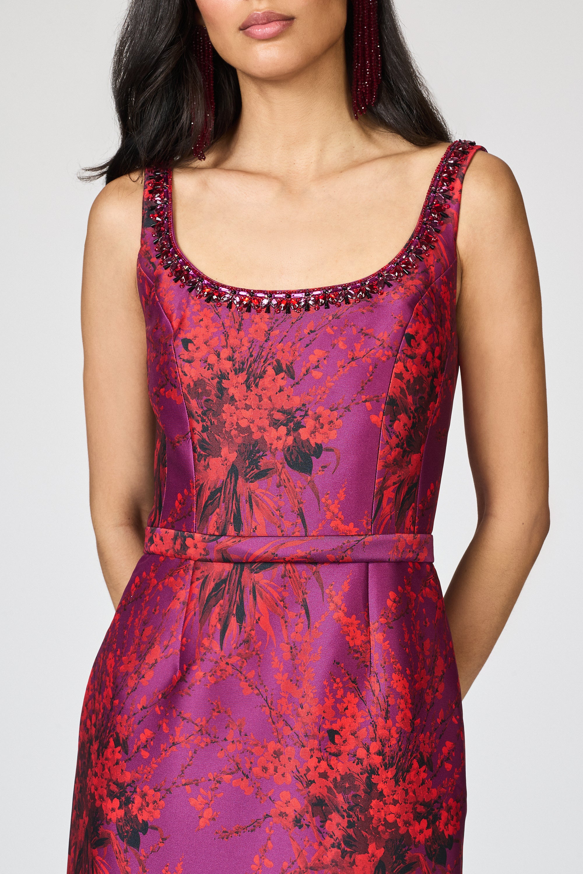 LANA GOWN - RASPBERRY BOUQUET