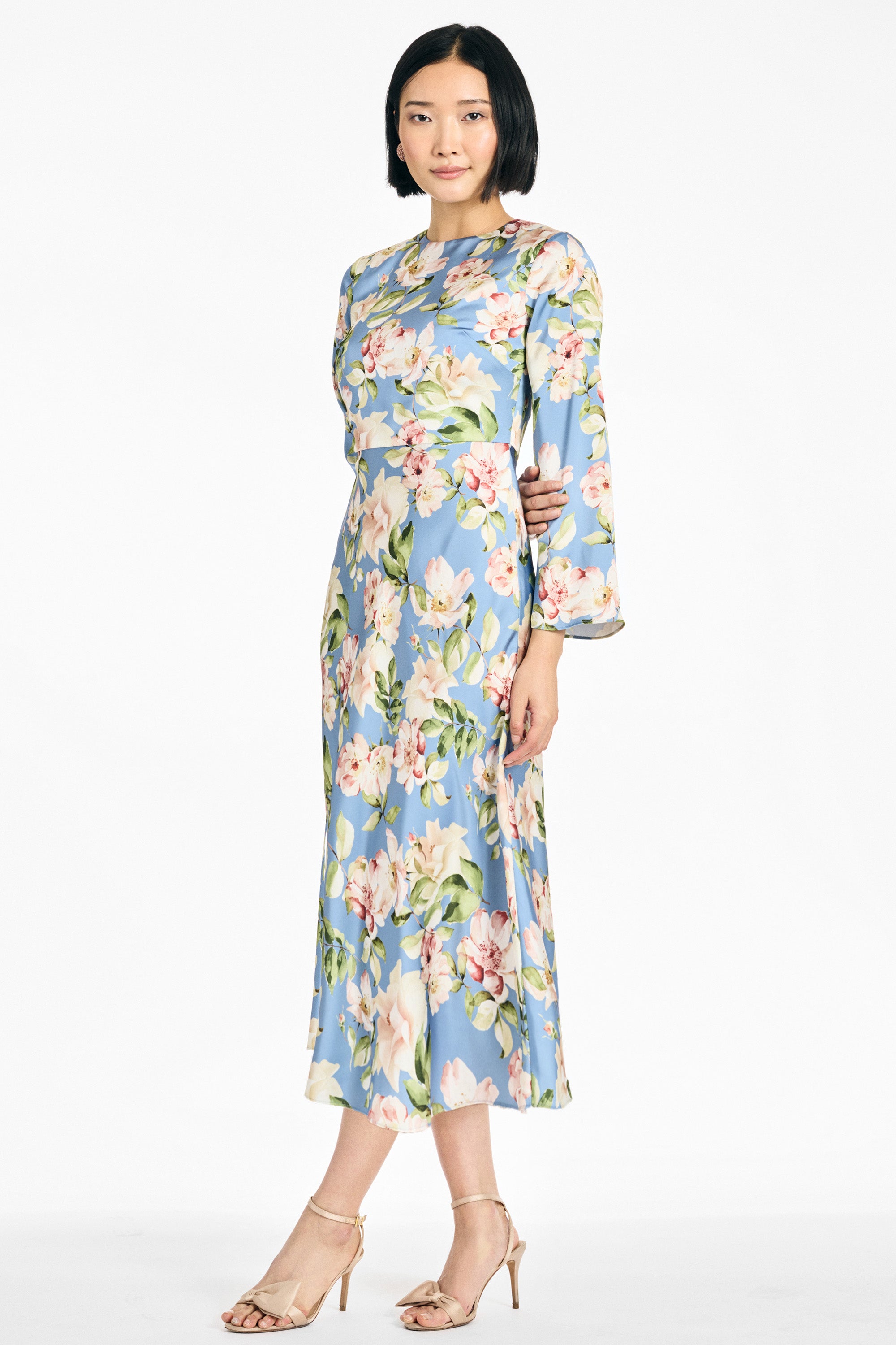 TYRA DRESS - TWILIGHT CAMELLIA