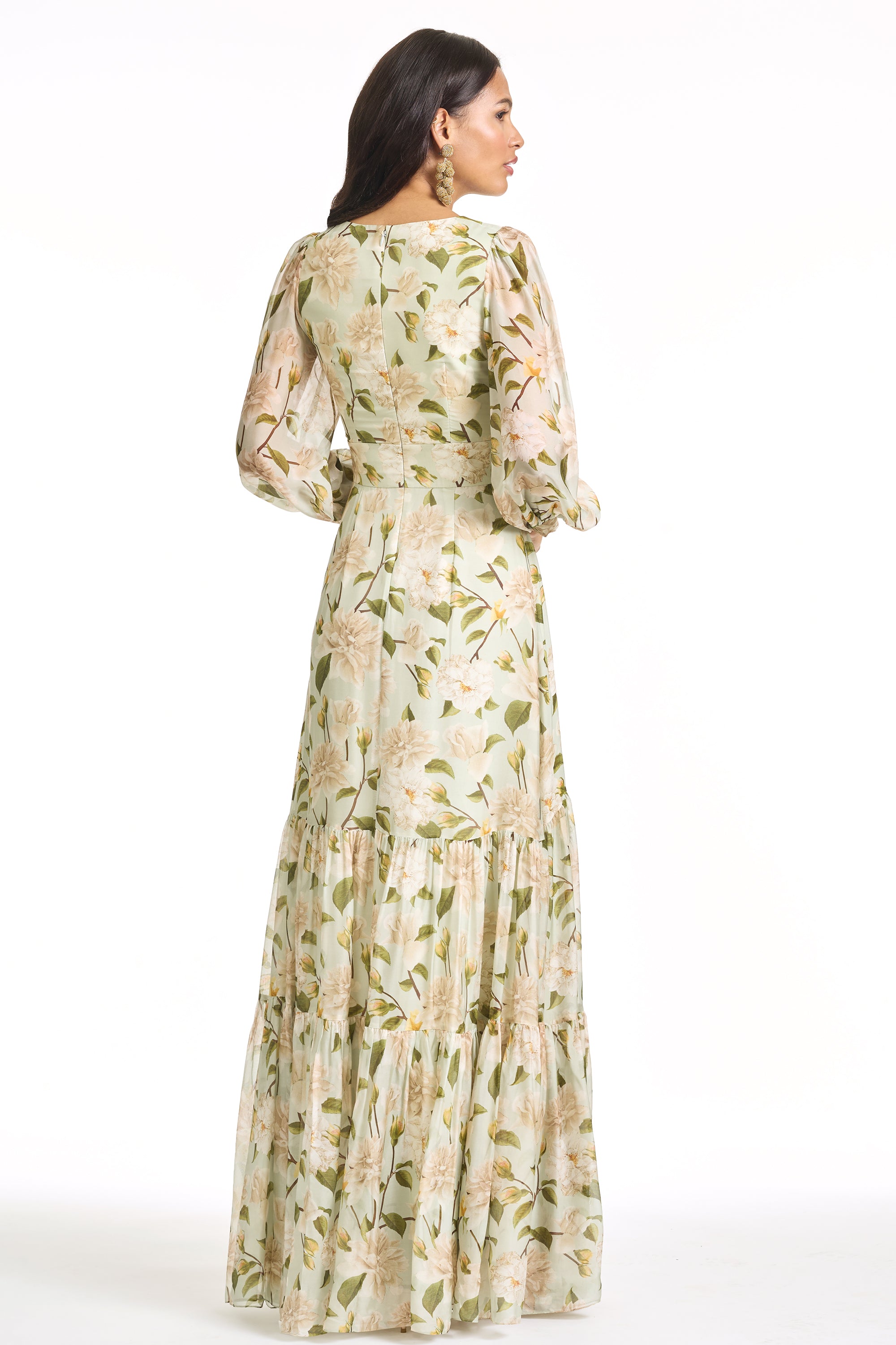 KARA GOWN - CELADON PEONIES