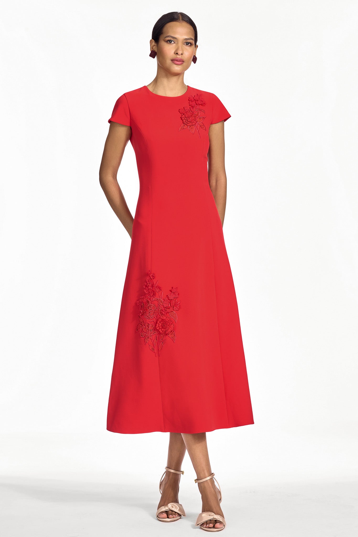 REMI DRESS - CARDINAL