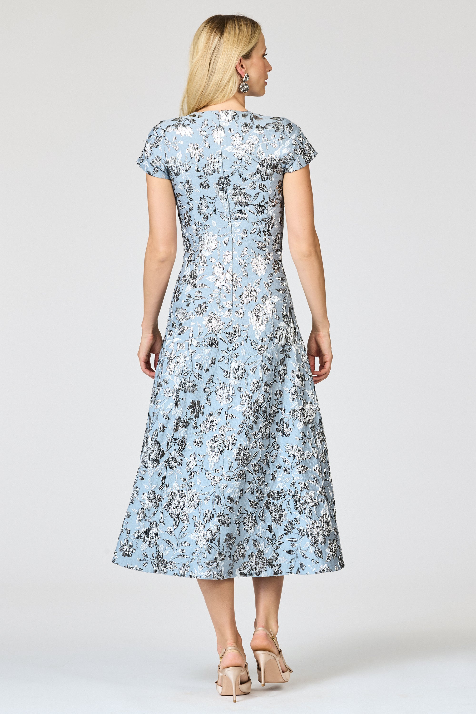 JACKIE DRESS - PEWTER GARDENS