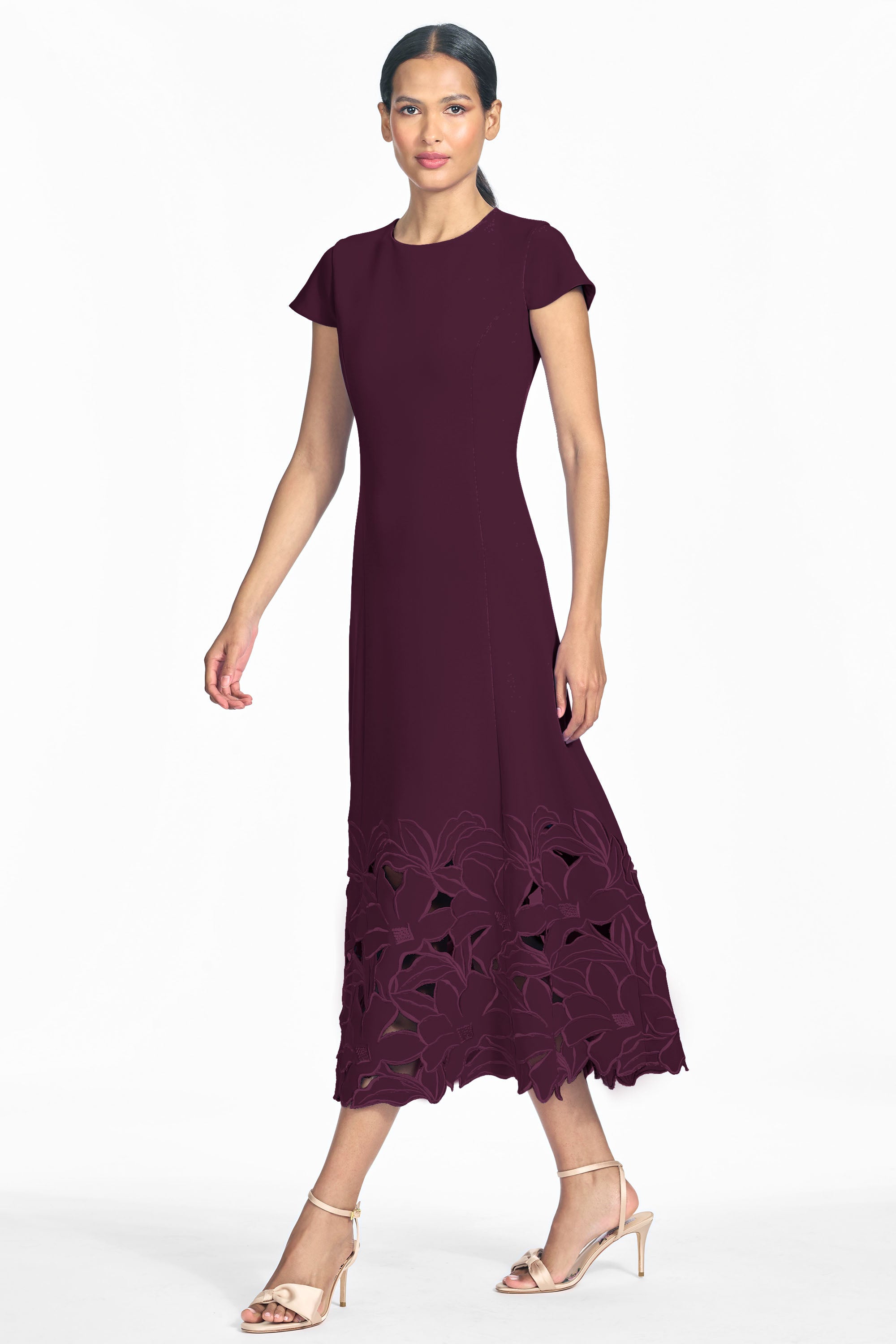 PAOLA DRESS - BLACK CHERRY