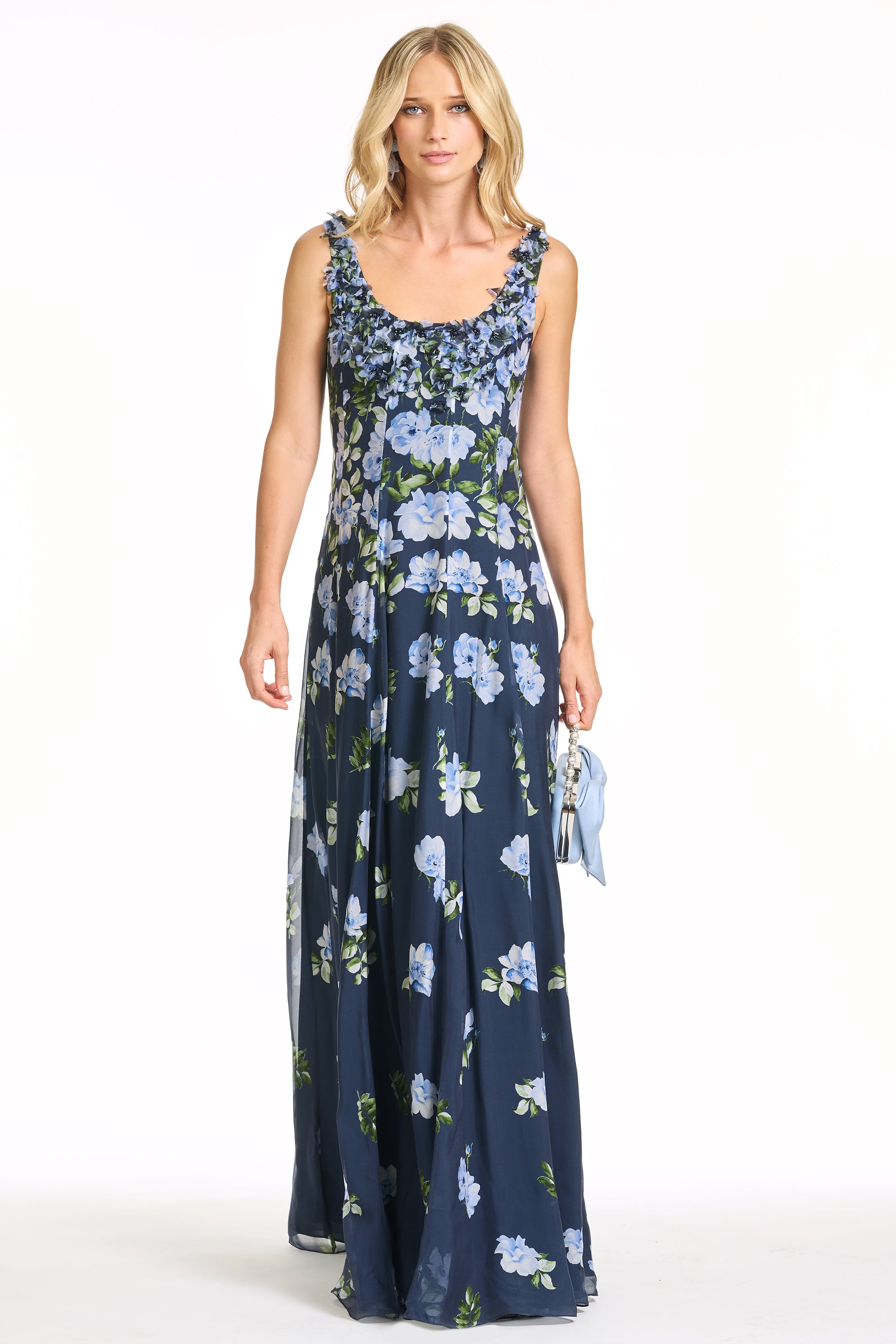 EMBELLISHED INDIRA GOWN - CORSAGE DEGRADE