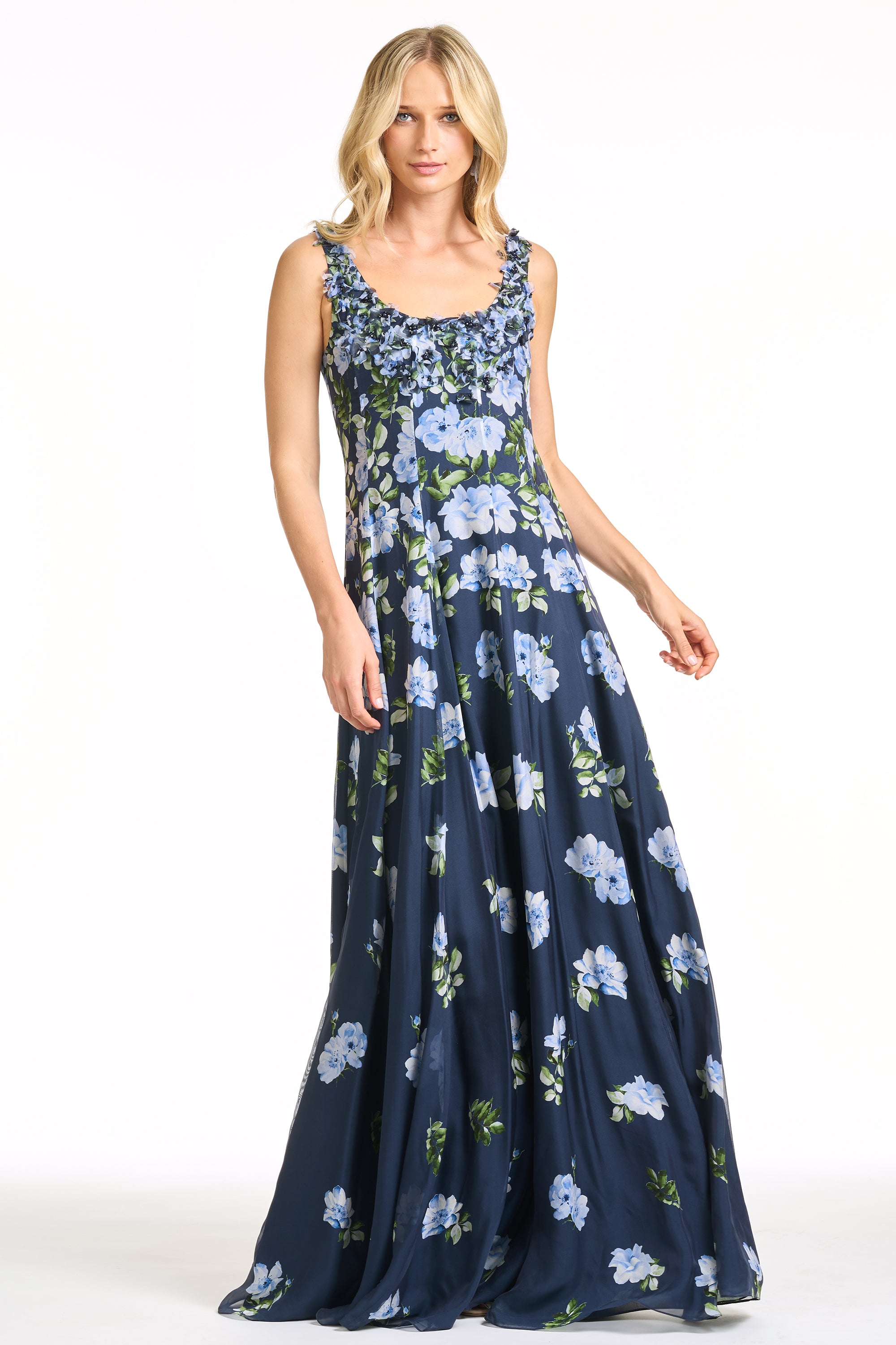 EMBELLISHED INDIRA GOWN - CORSAGE DEGRADE