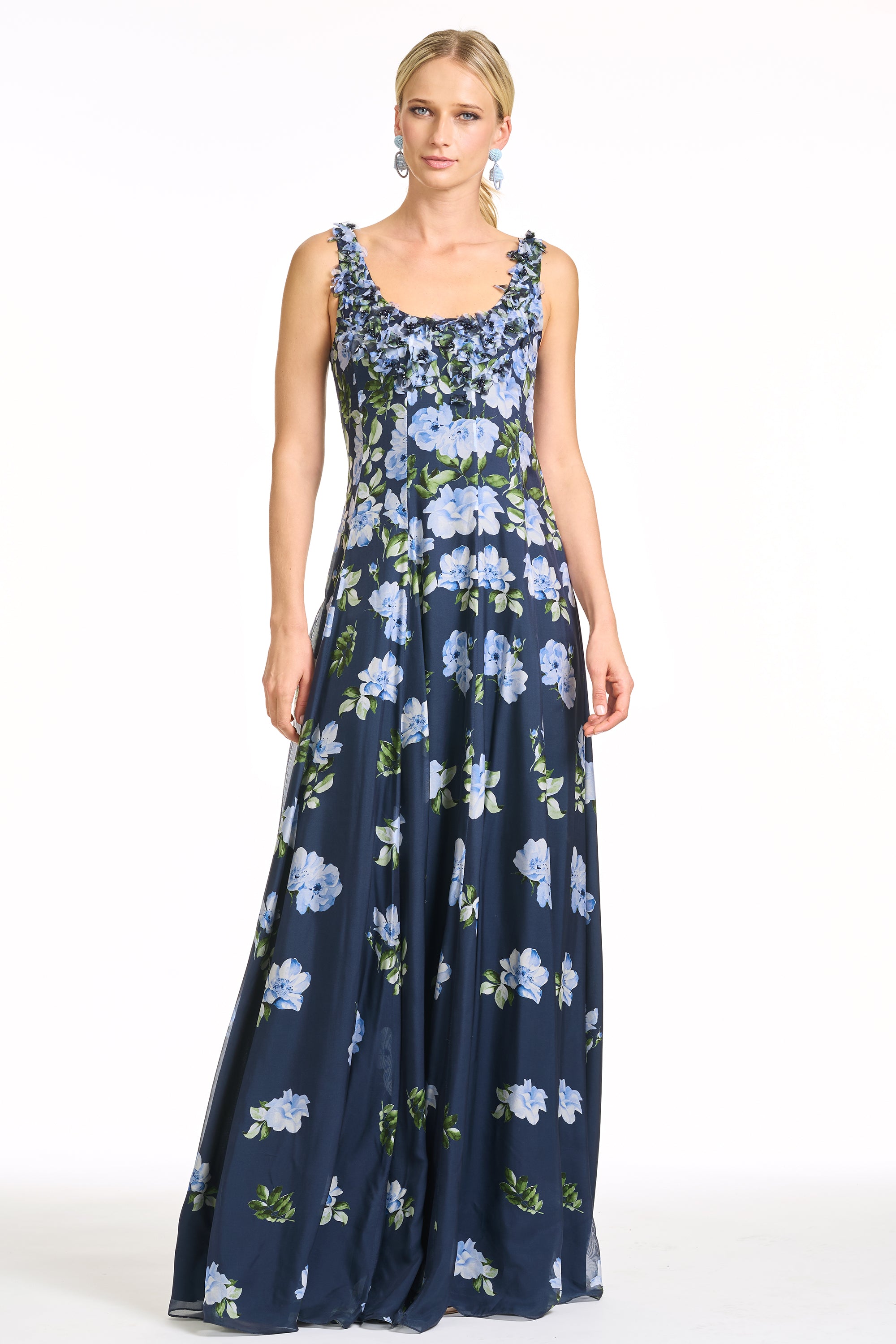 EMBELLISHED INDIRA GOWN - CORSAGE DEGRADE