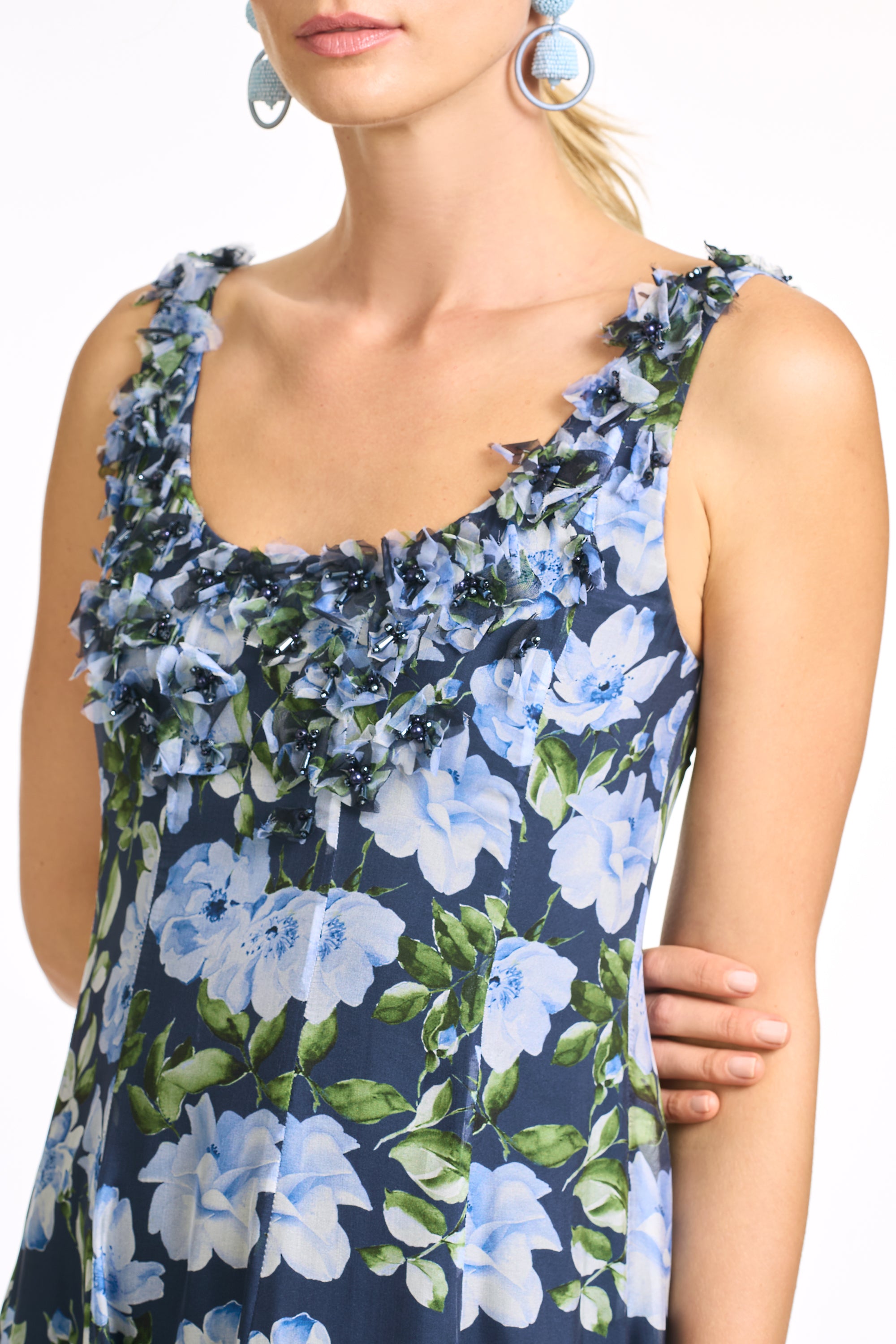 EMBELLISHED INDIRA GOWN - CORSAGE DEGRADE