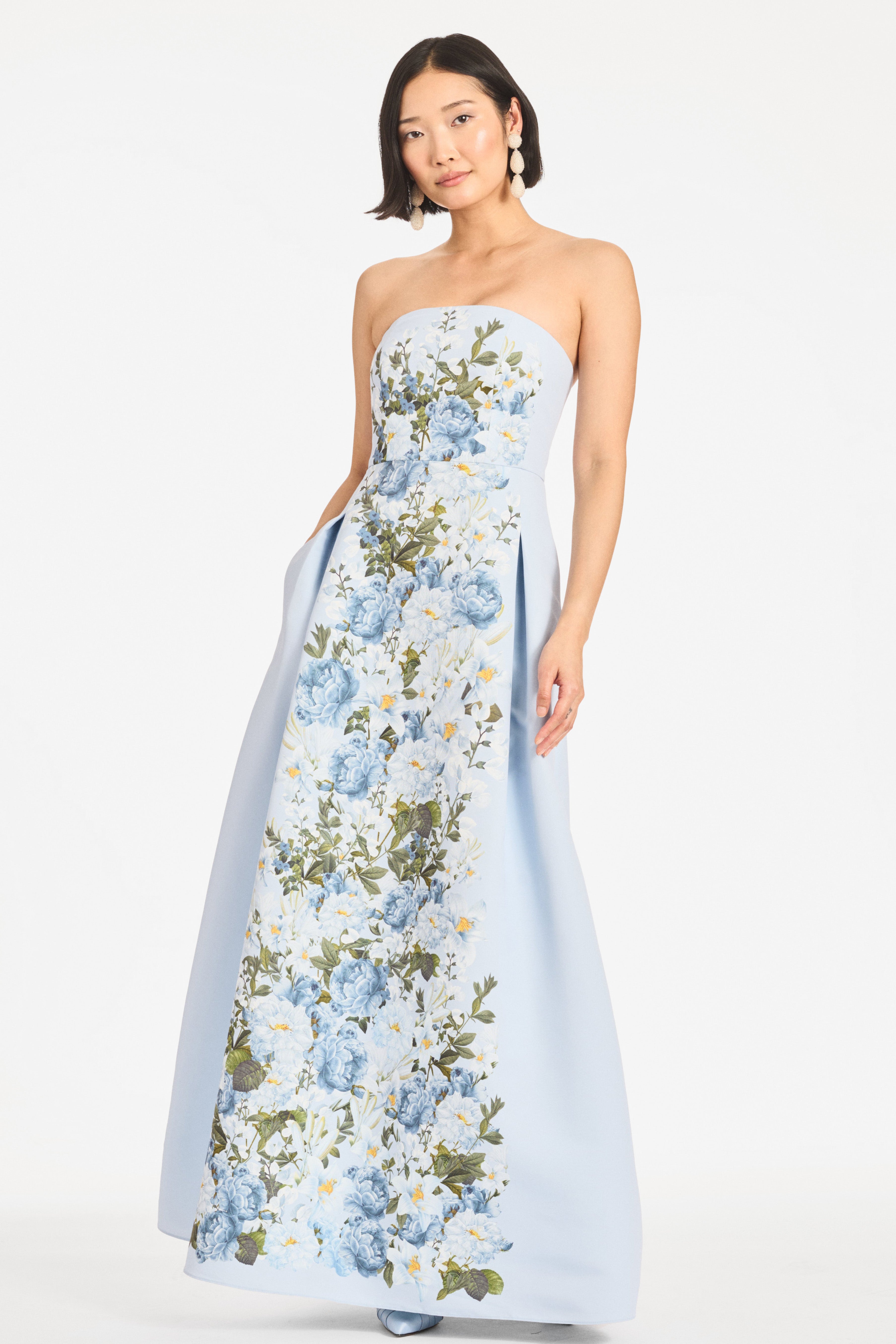 LARISA GOWN - SKY BLUE CASCADE