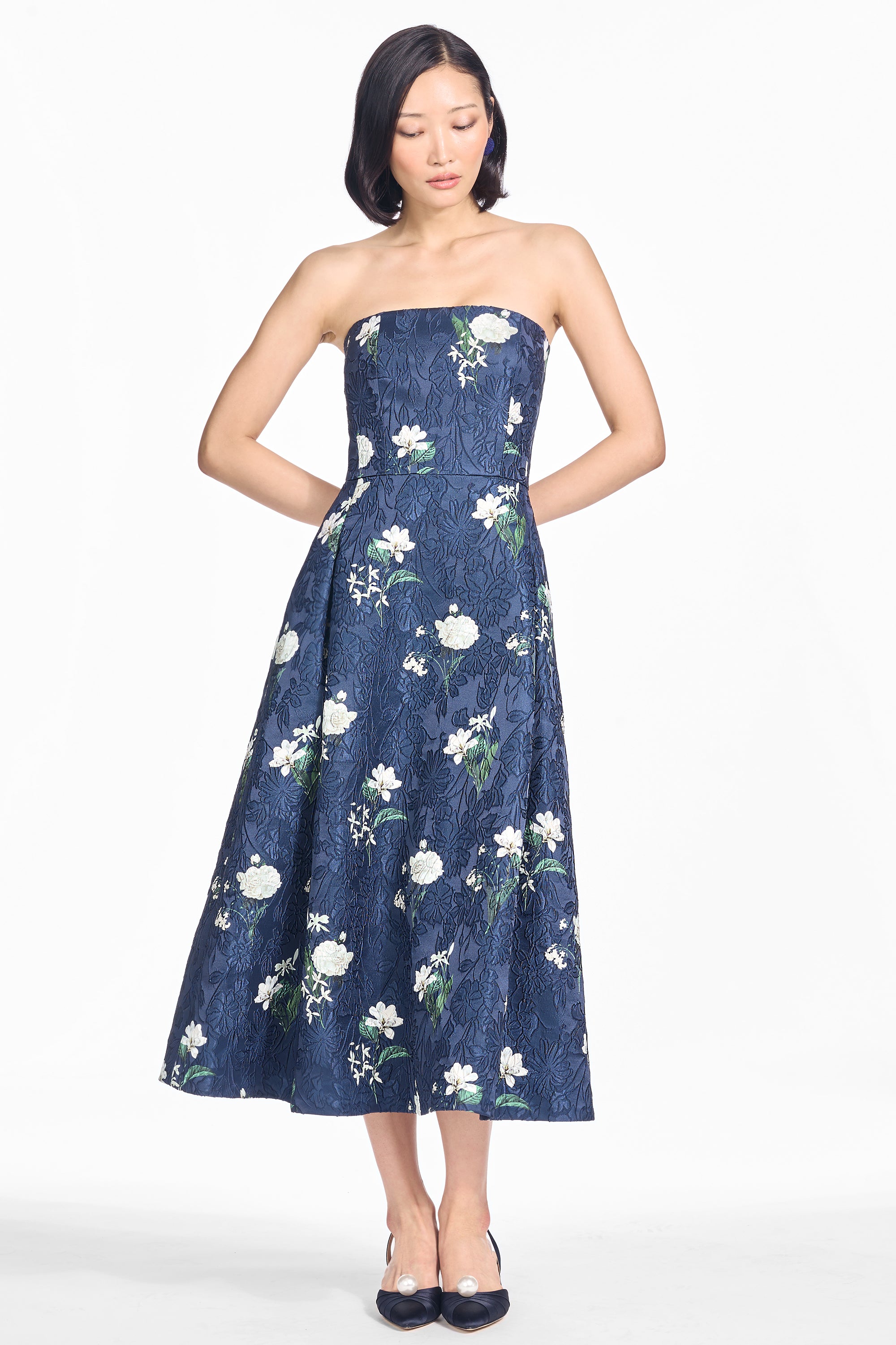 Shay dress alabaster nocturne floral