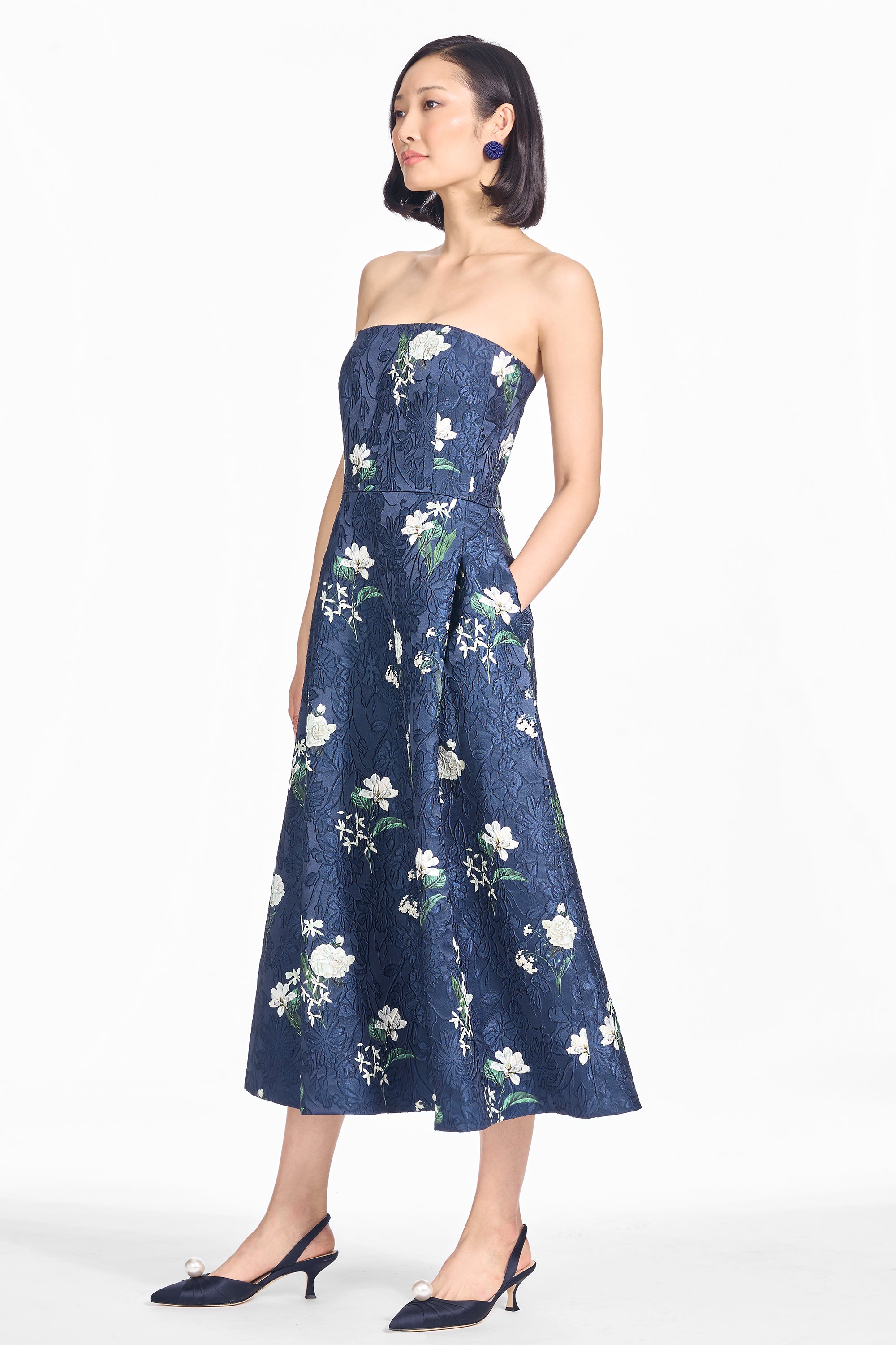 Shay dress alabaster nocturne floral