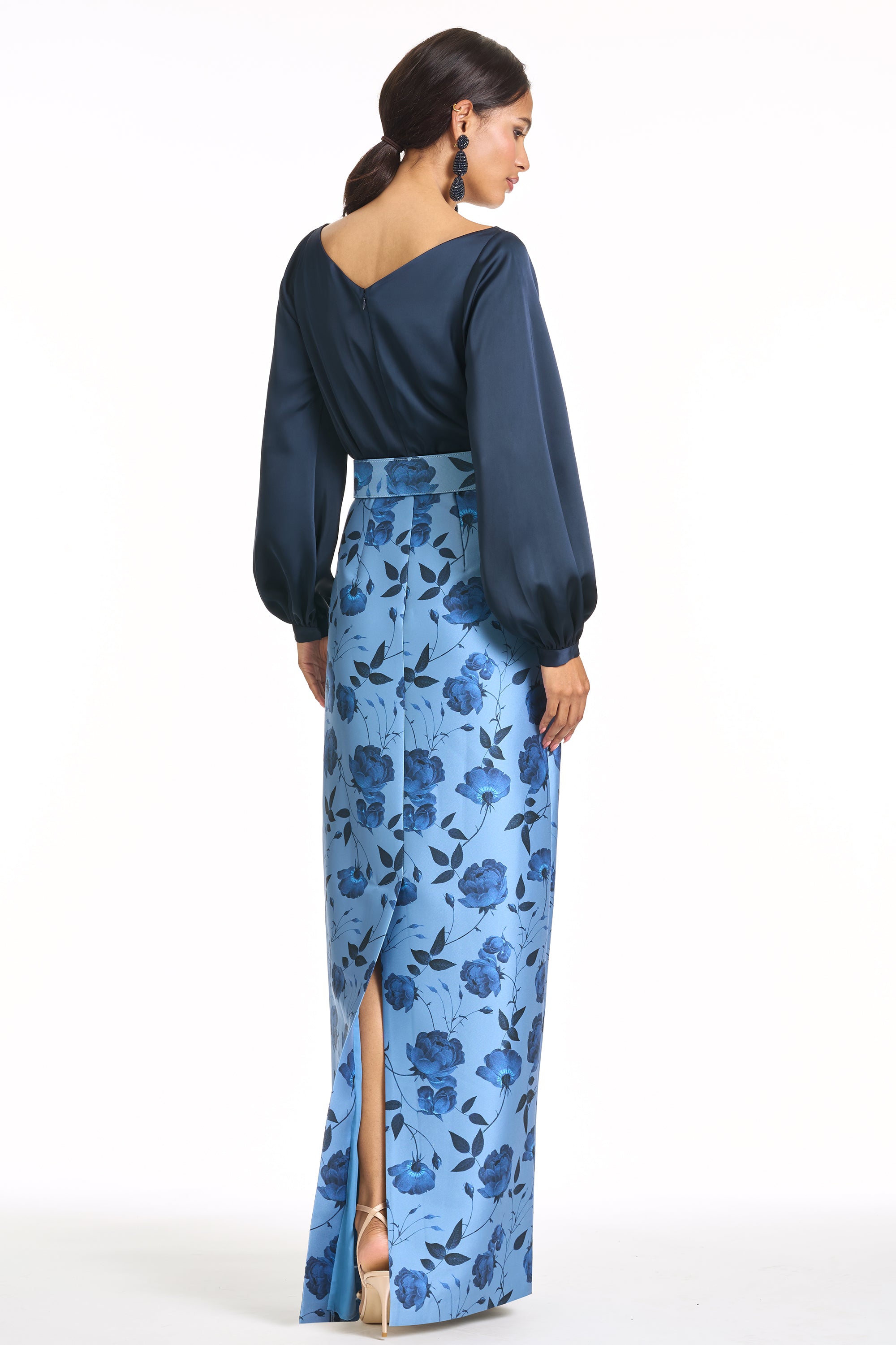 ASTOR GOWN - WILD STEEL ROSES