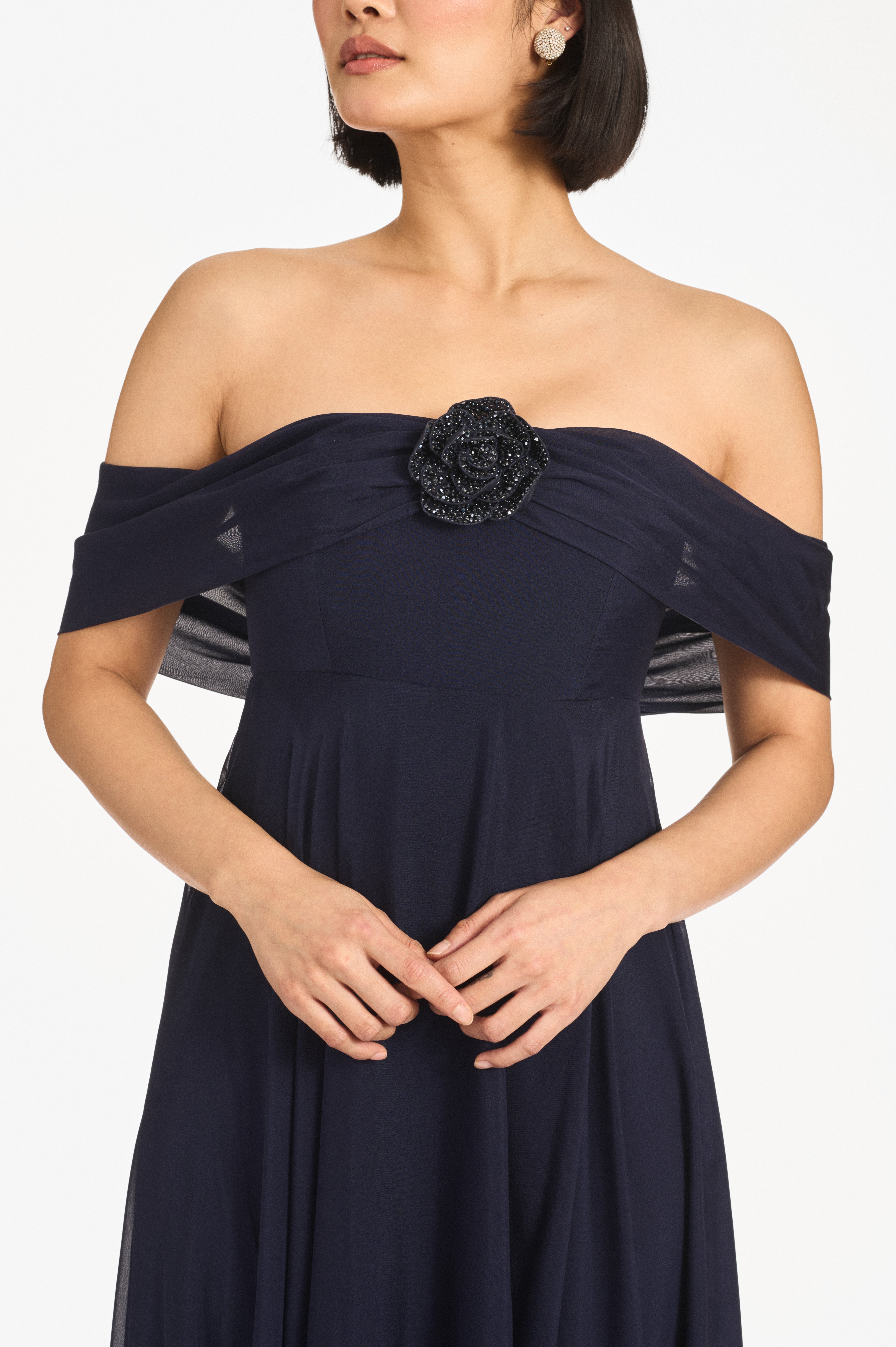 EMBELLISHED REBECCA GOWN - MIDNIGHT