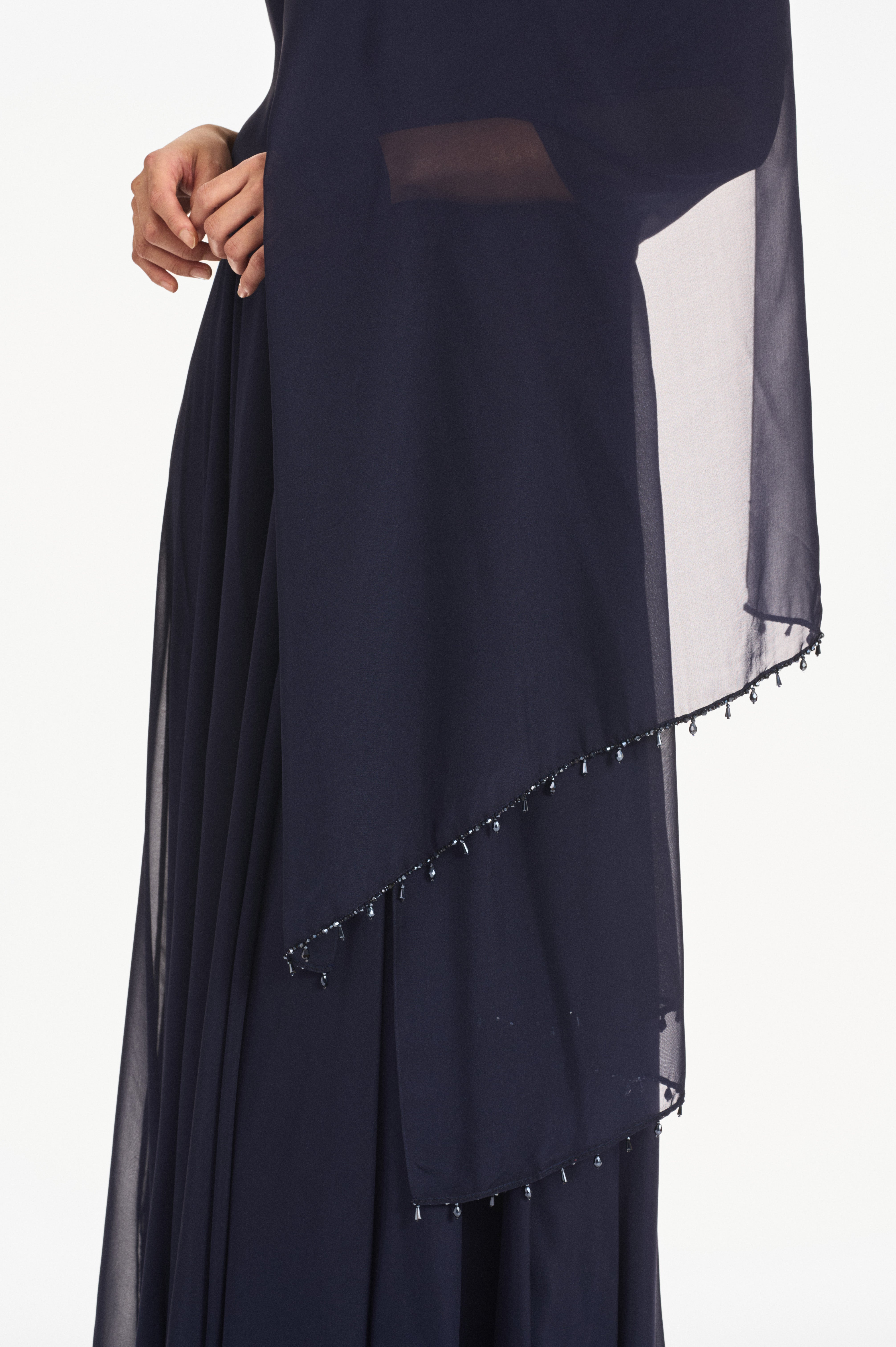 EMBELLISHED EMMY SCARF - MIDNIGHT