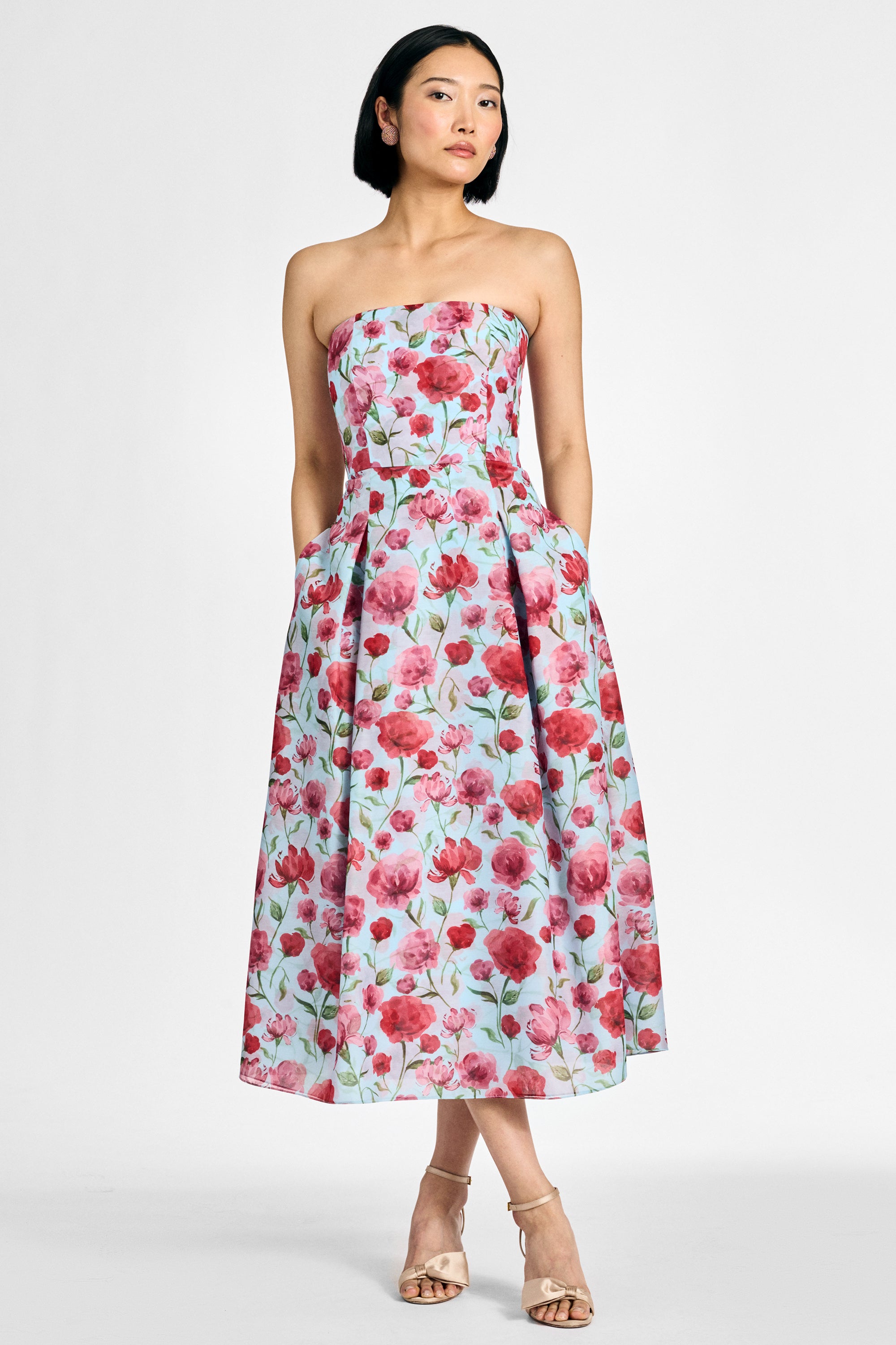SHAY DRESS - SKY POPPIES