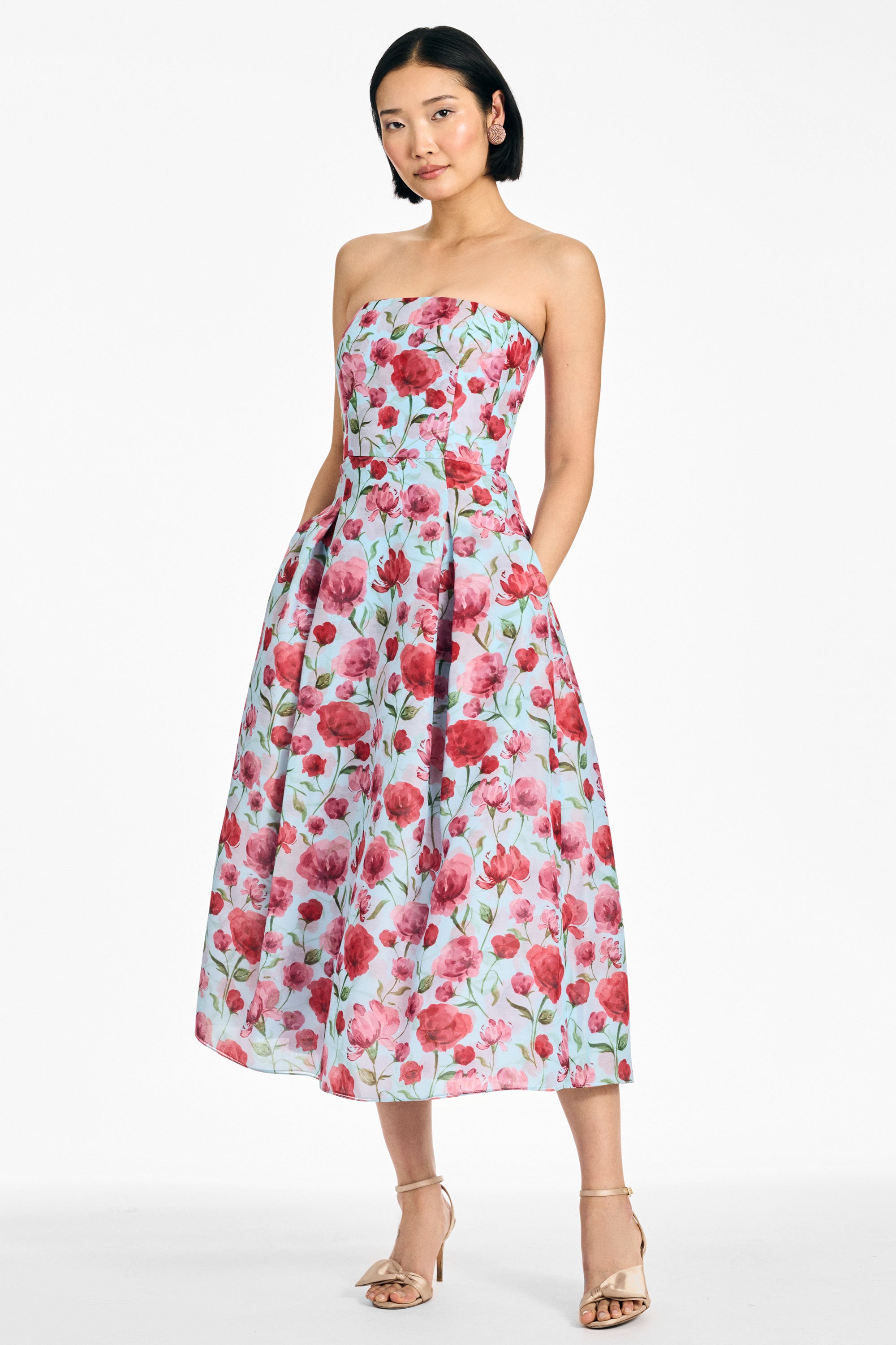 SHAY DRESS - SKY POPPIES